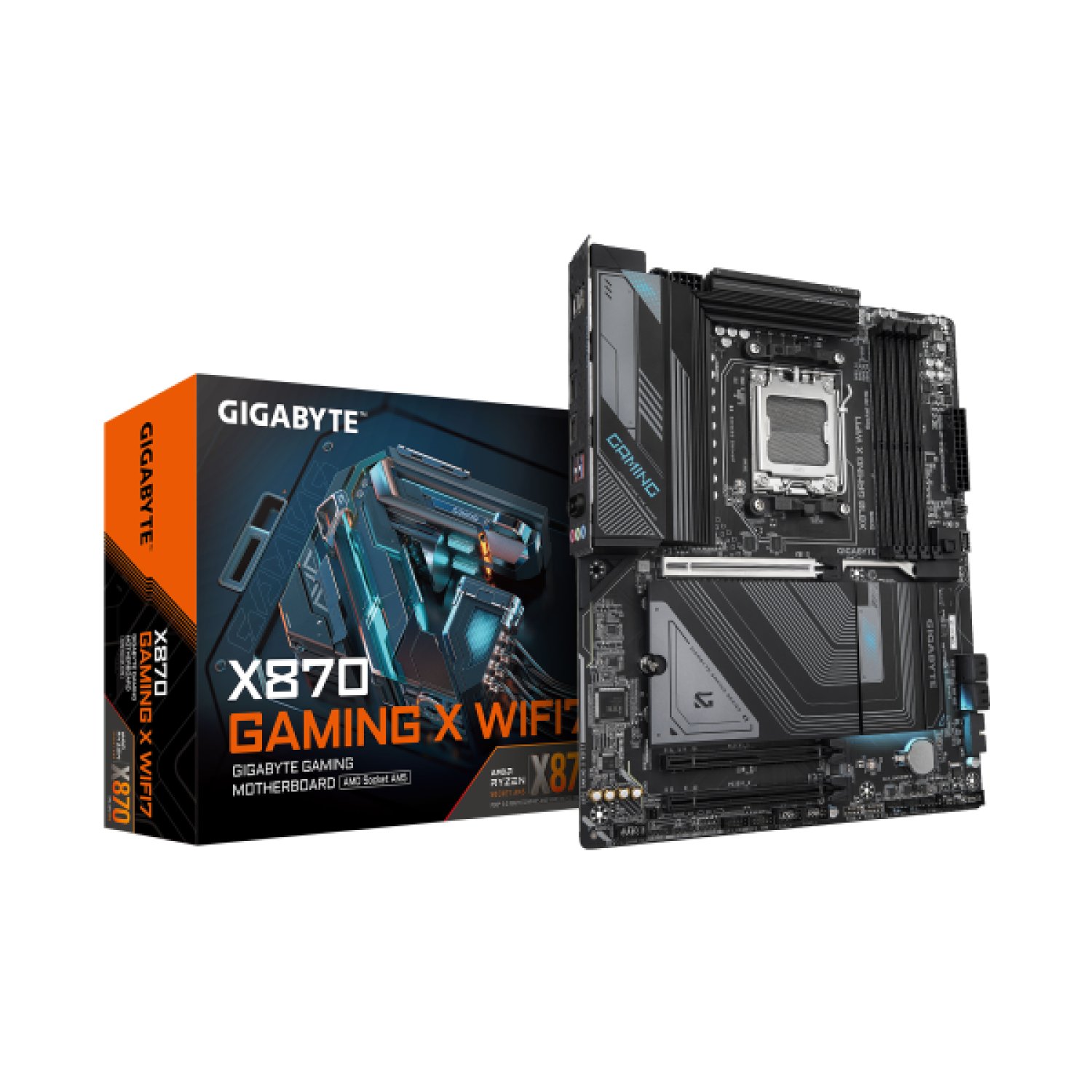 Gigabyte X870 Gaming X WiFi7 · Ryzen 9000 · DDR5 8000MHz · PCIe 5.0 · WiFi 7 · 2.5GbE
