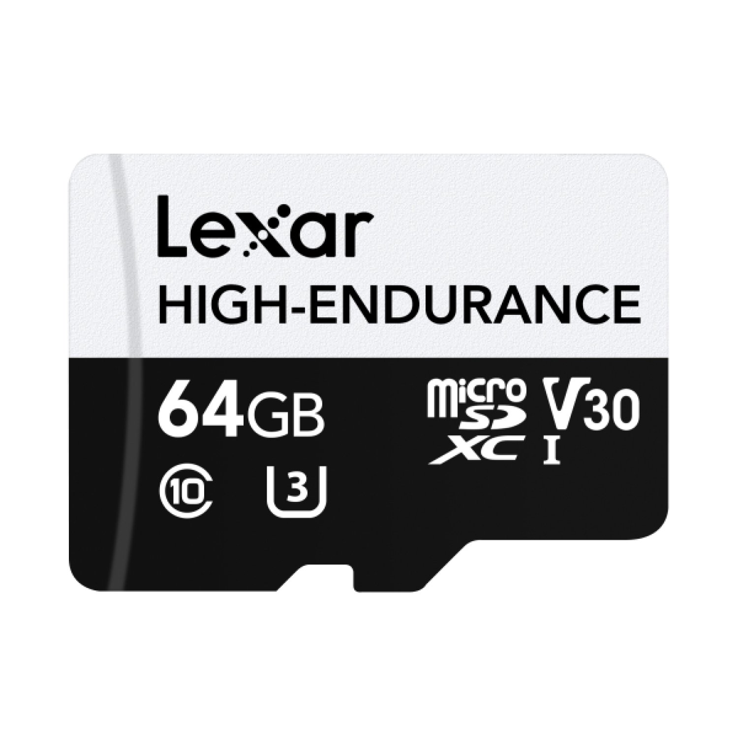 Lexar High-Endurance · 64GB MicroSDXC · UHS-I Clase 10