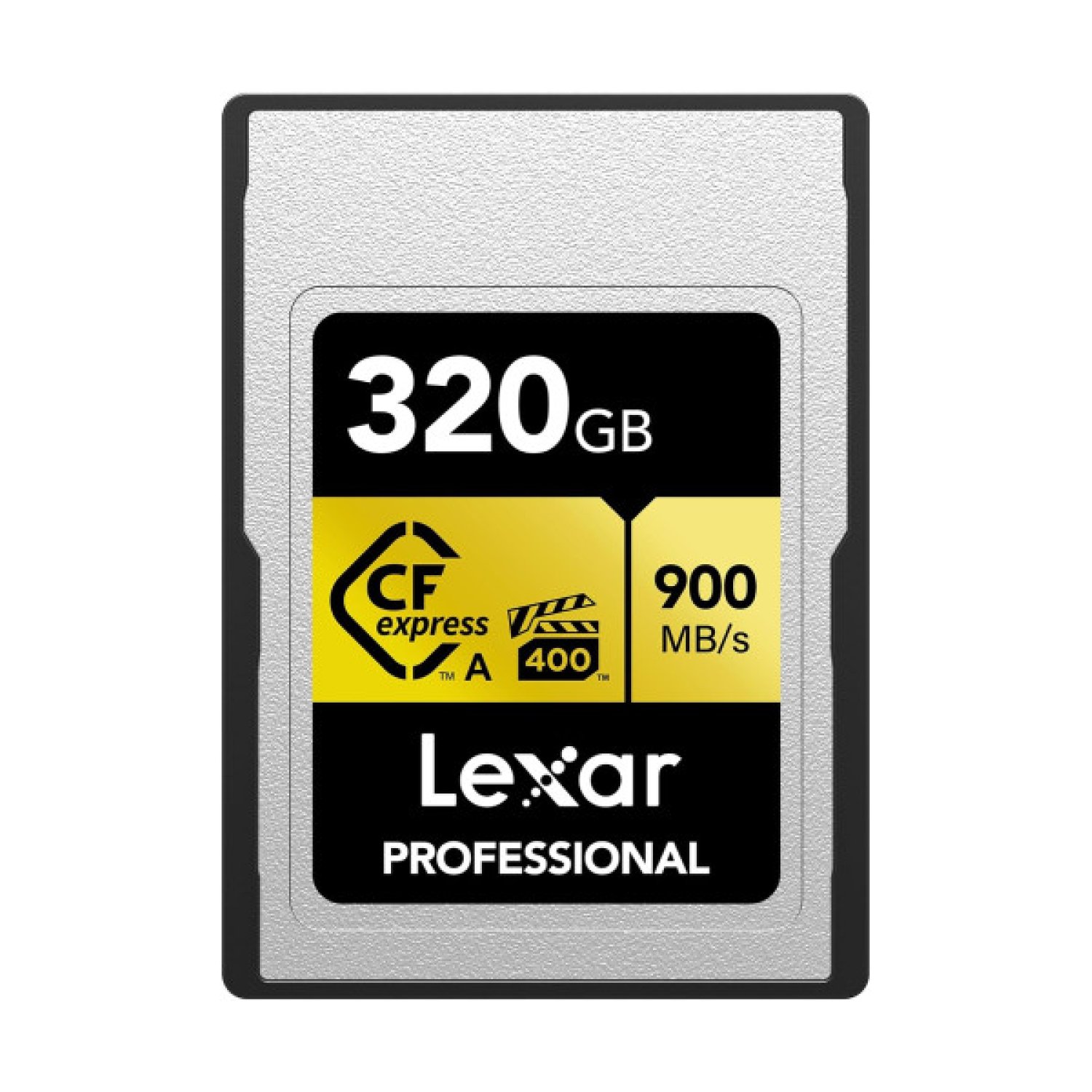 Lexar Professional CFexpress Type A Gold · 320GB · Hasta 900MB/s lectura · 800MB/s escritura · VPG 400