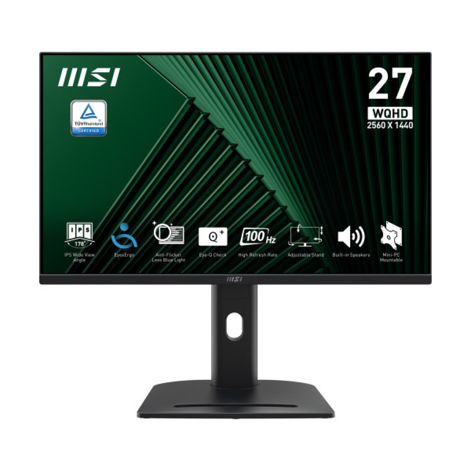 MSI Pro MP275QPG pantalla para PC 68,6 cm (27") 2560 x 1440 Pixeles Wide Quad HD LCD Negro