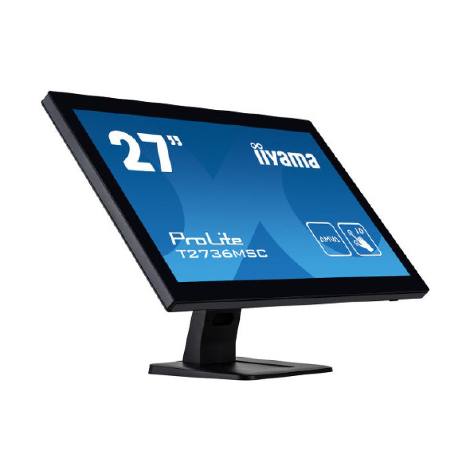Iiyama · Monitor Táctil 27" · 1920x1080 IPS · 10 puntos PCAP · HDMI/DisplayPort · USB 3.2 · Altavoces