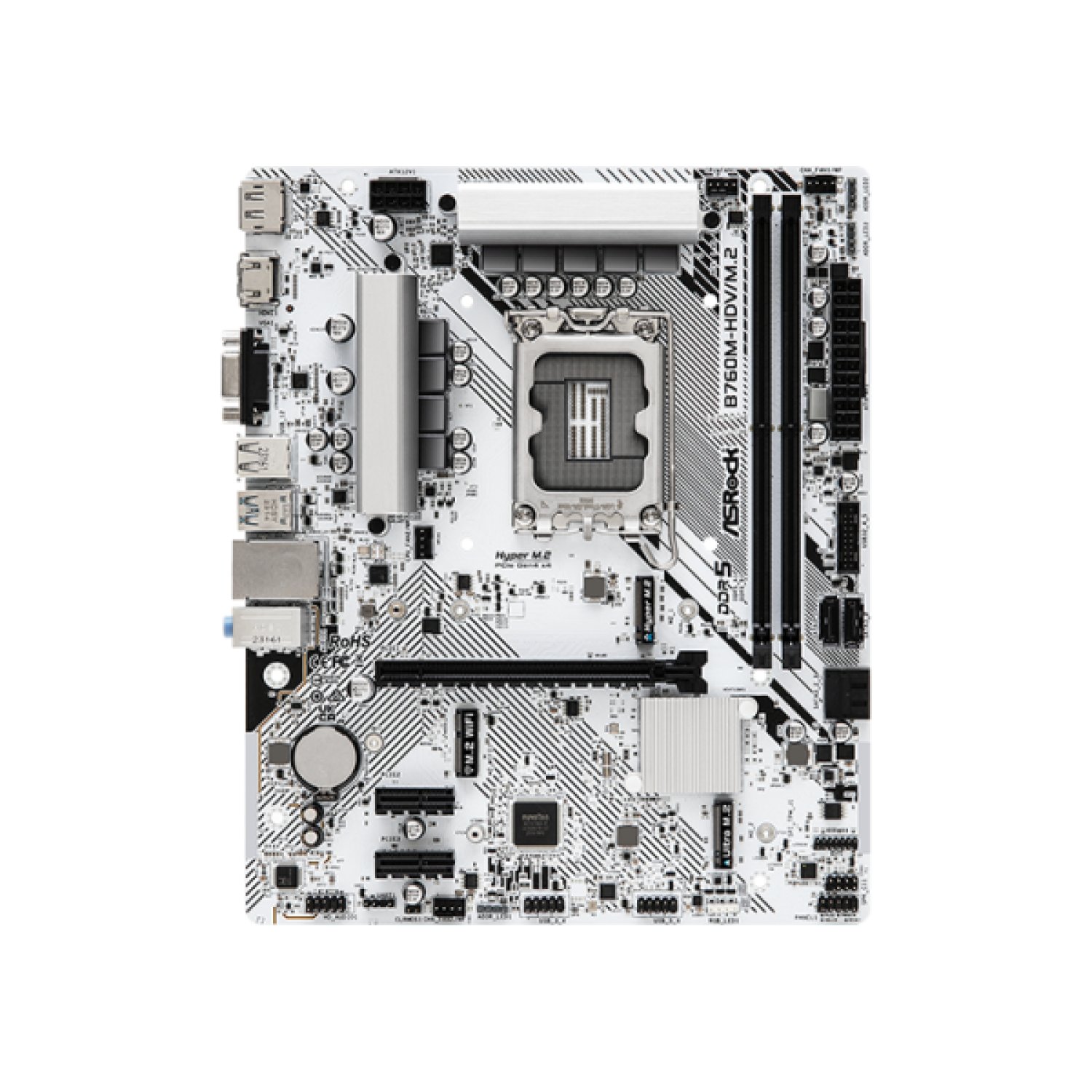 ASRock B760M-HDV · Placa Base Intel LGA 1700 · Micro ATX · M.2