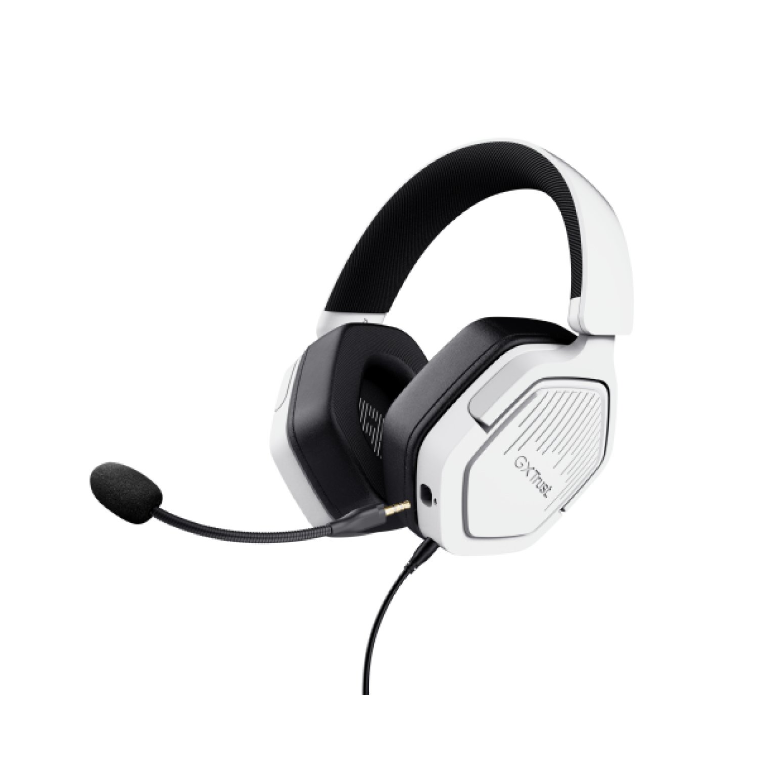 Trust GXT492W Carus · Auriculares Alámbricos · Diadema Gaming · Blanco