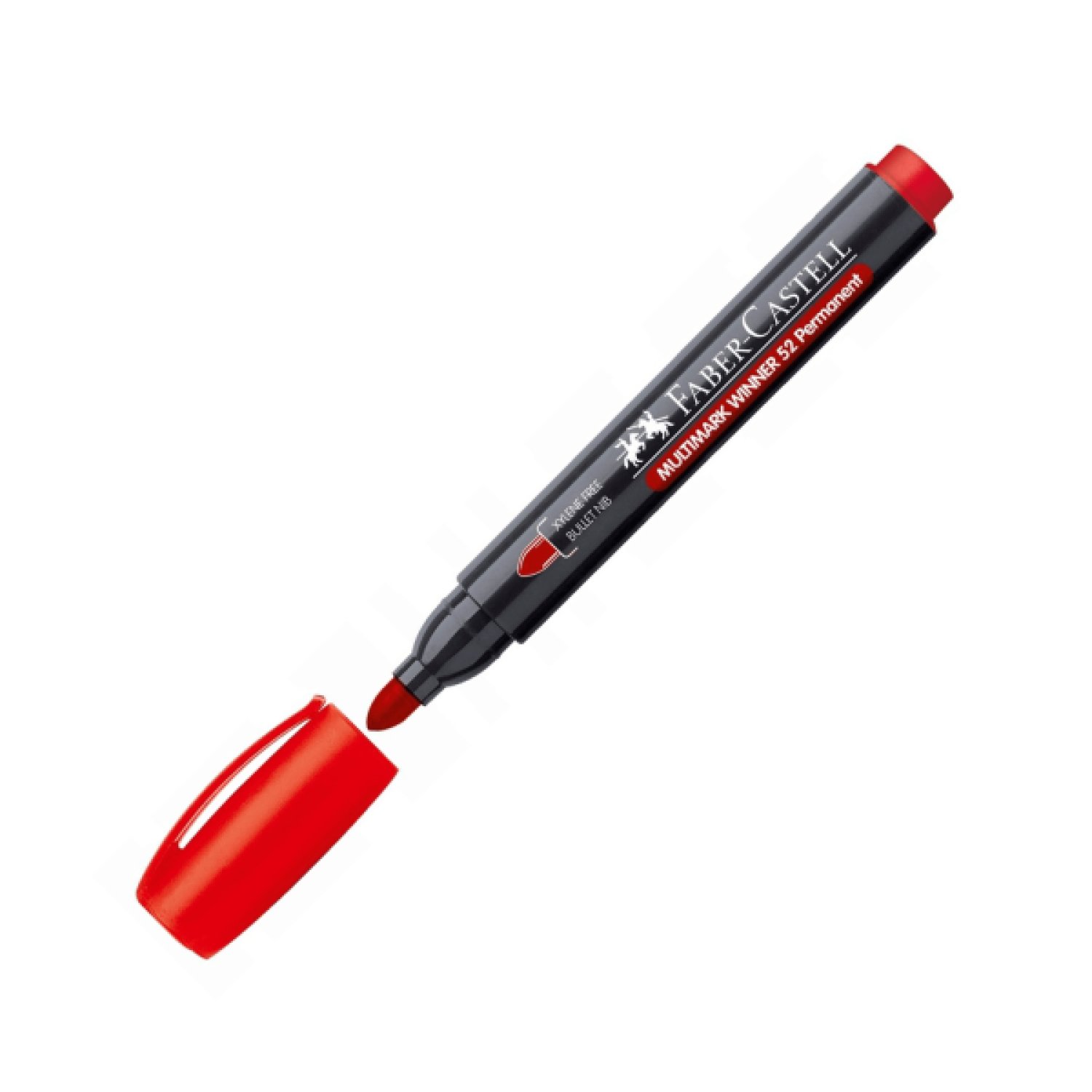 Faber-Castell Multimark Winner · Marcador Rojo · Punta Cónica · Pack 12 Unidades