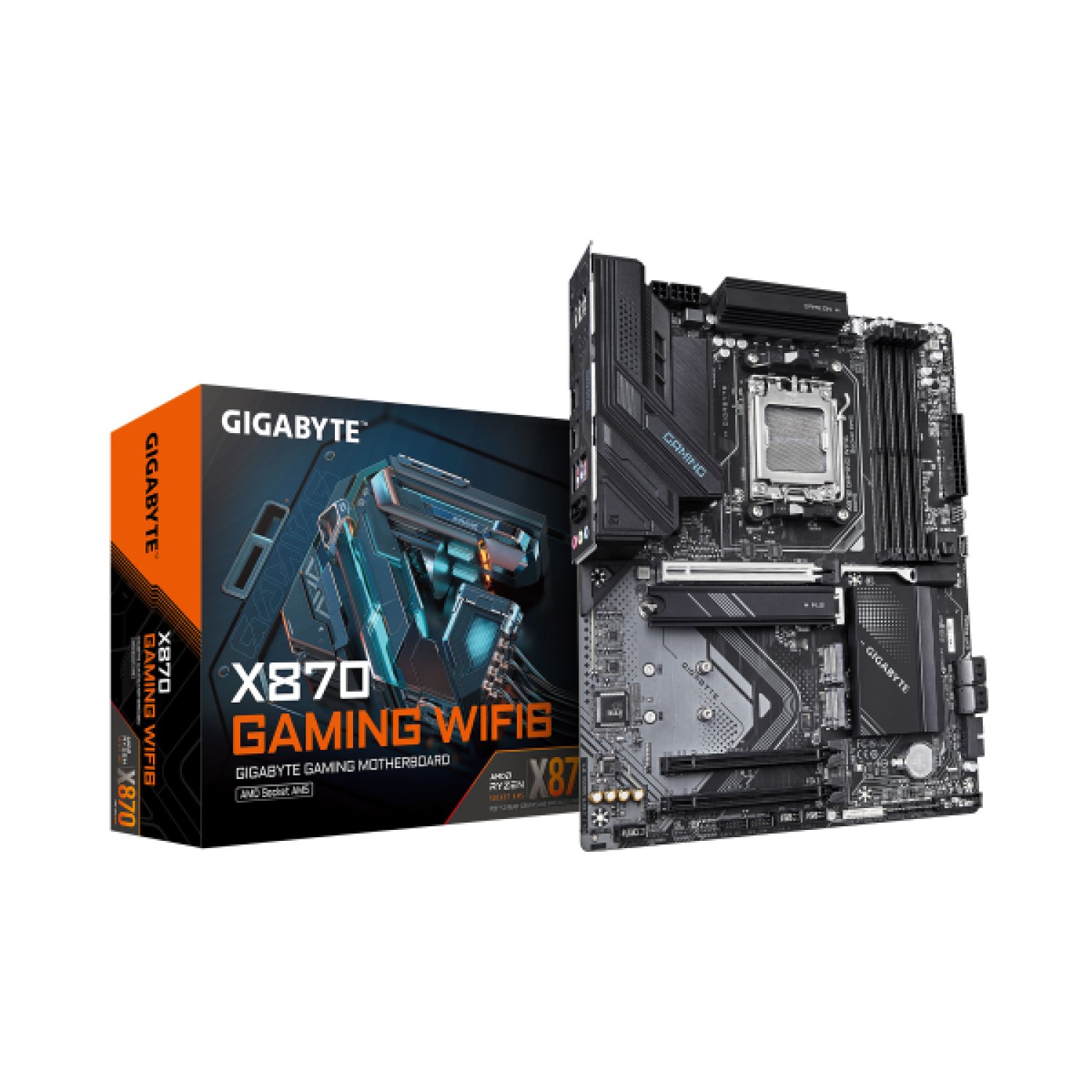 Gigabyte X870 Gaming WiFi6 · Placa Base AMD Ryzen 9000 · DDR5 8000MHz · PCIe 5.0 · WiFi 6