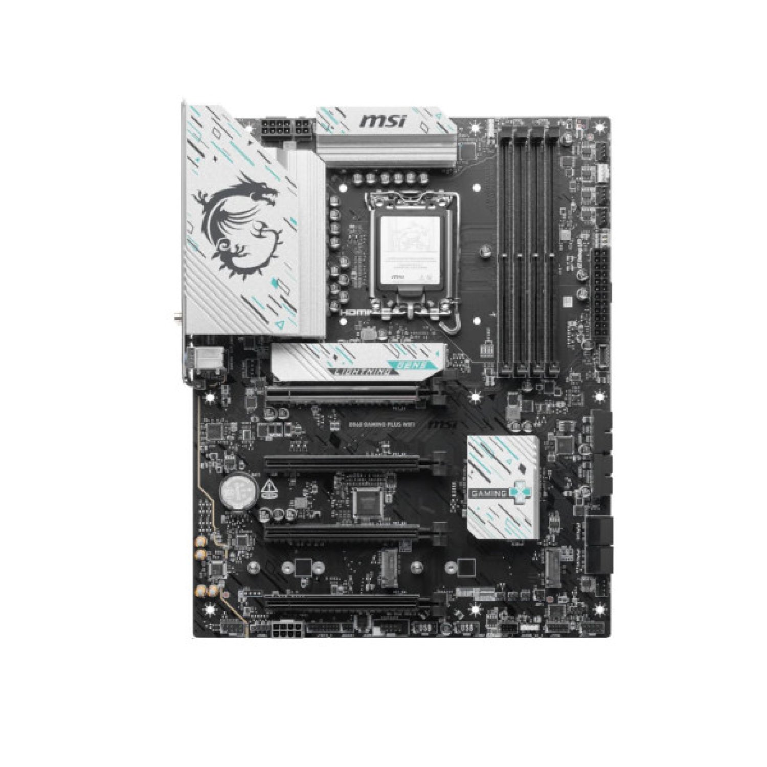 MSI B860 Gaming Plus WiFi · Placa Base ATX · Intel LGA1851 · 4 Slots DDR5 · USB 10Gbps · WiFi