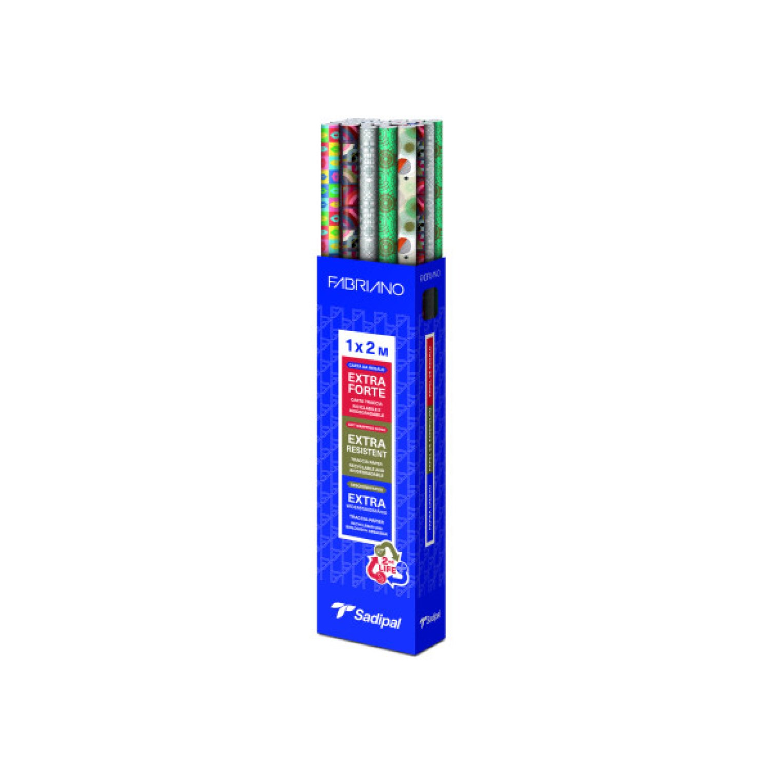 Sadipal · Expositor Papel de Regalo · 30 Rollos · 1x2m · 5 Diseños Surtidos Elegance Gift