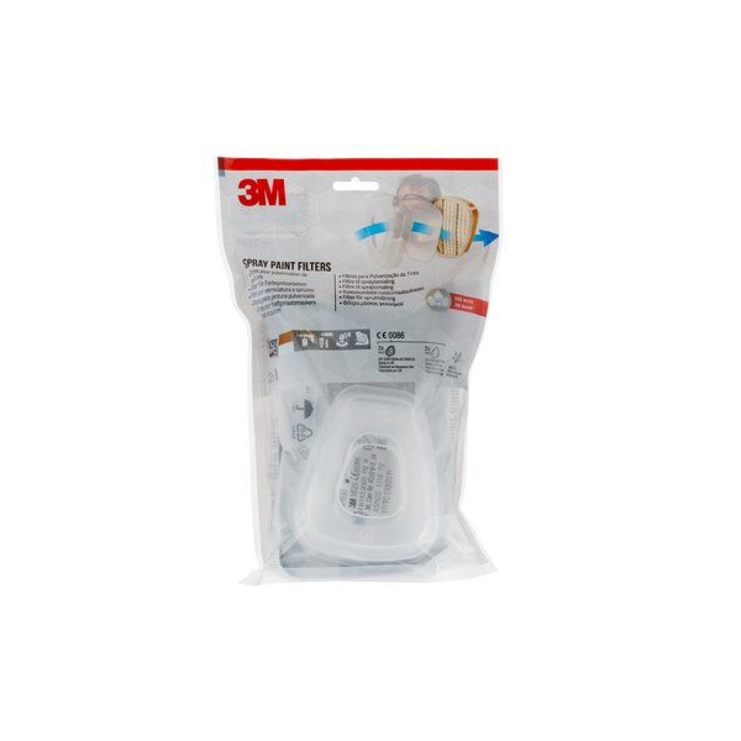 3M · Filtros Repuesto Mascarilla 6002-1 · A2P2 · Pack de Filtros