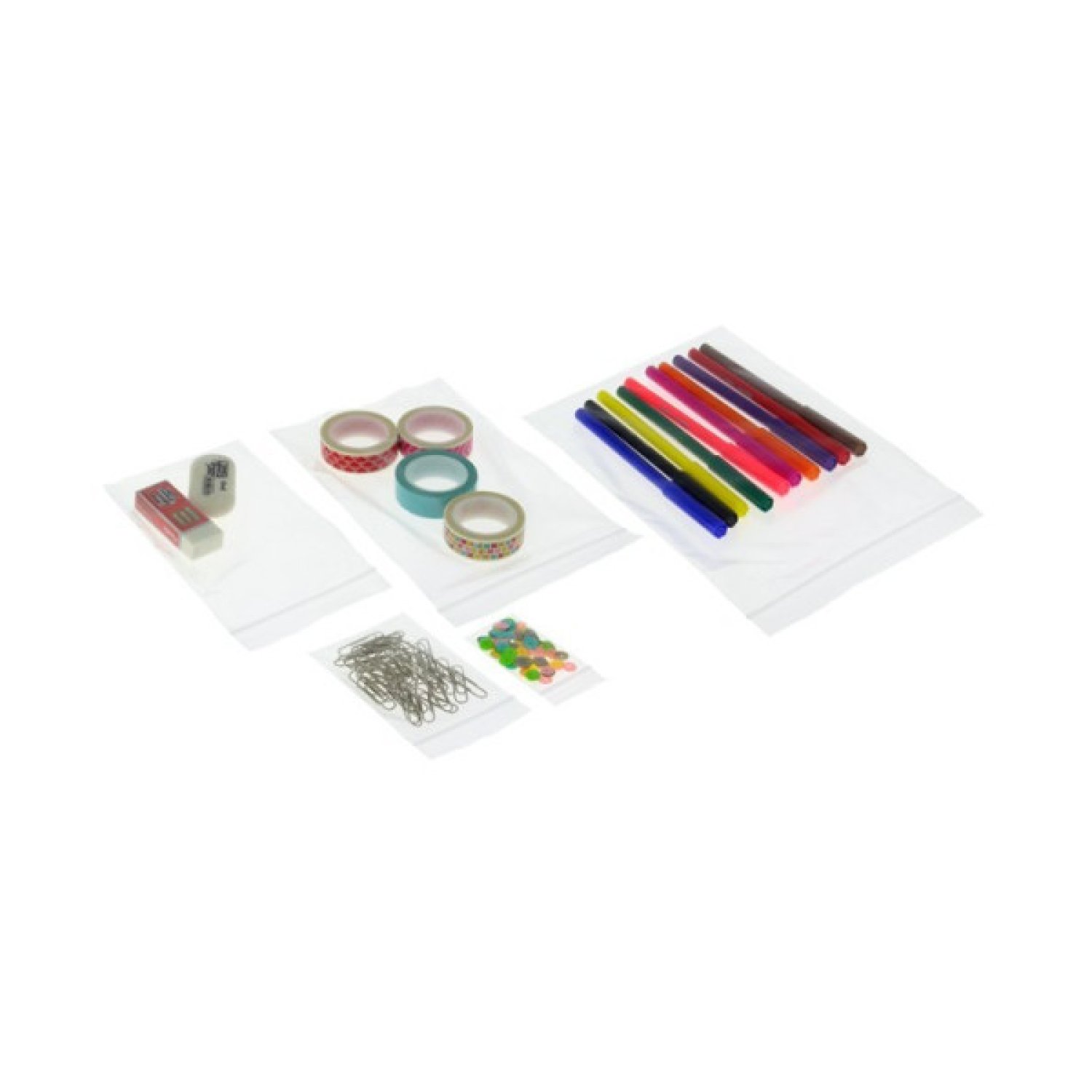 Fixo · Pack 100 Bolsas Polietileno · Autocierre Zip · 40x60mm · 50 Micras