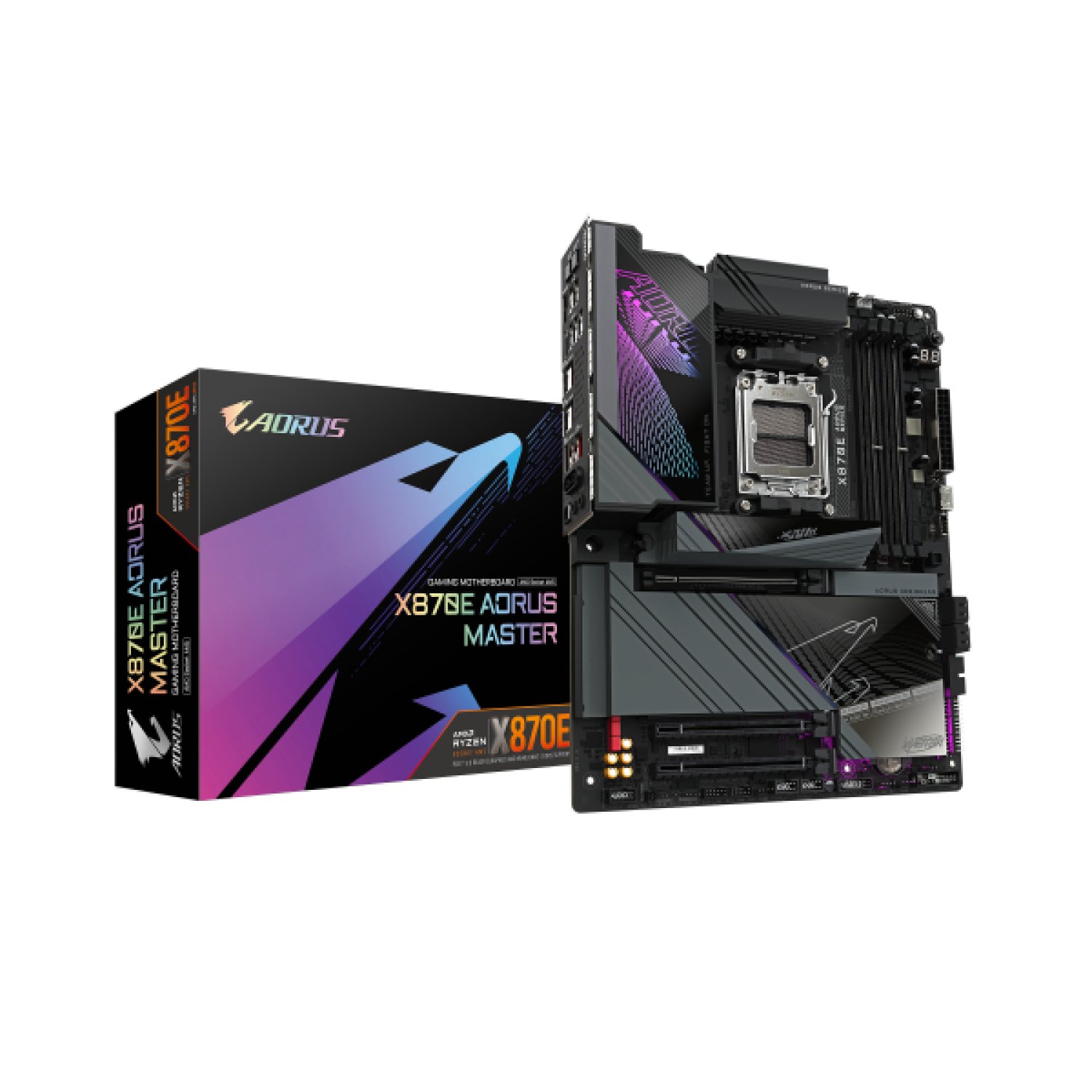 Gigabyte X870E AORUS Master · AMD Ryzen 9000 · DDR5 8200MHz · PCIe 5.0 · Wi-Fi 7 · 5GbE