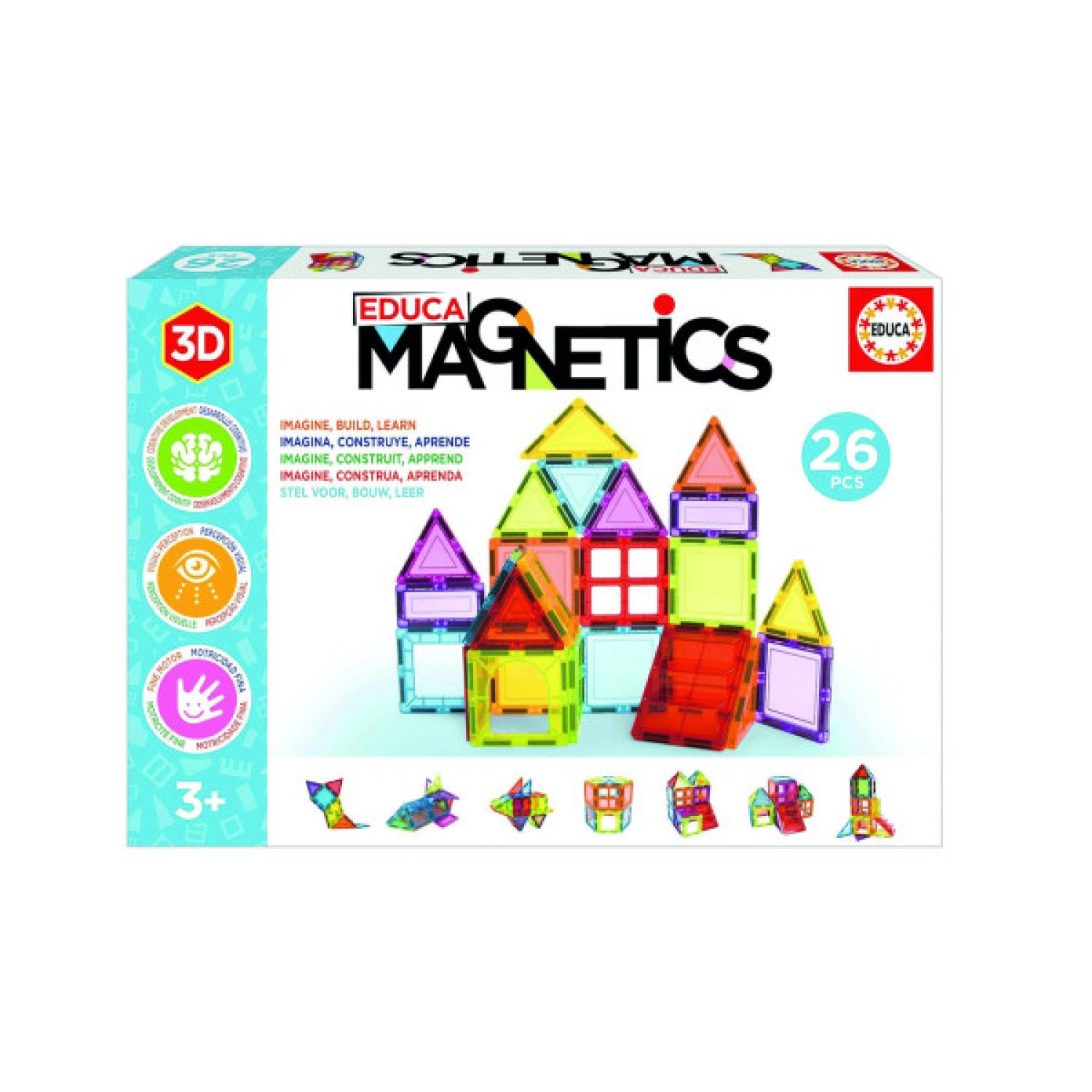 Educa Borrás · Juego Magnético · 26 Piezas · Manualidades Infantiles