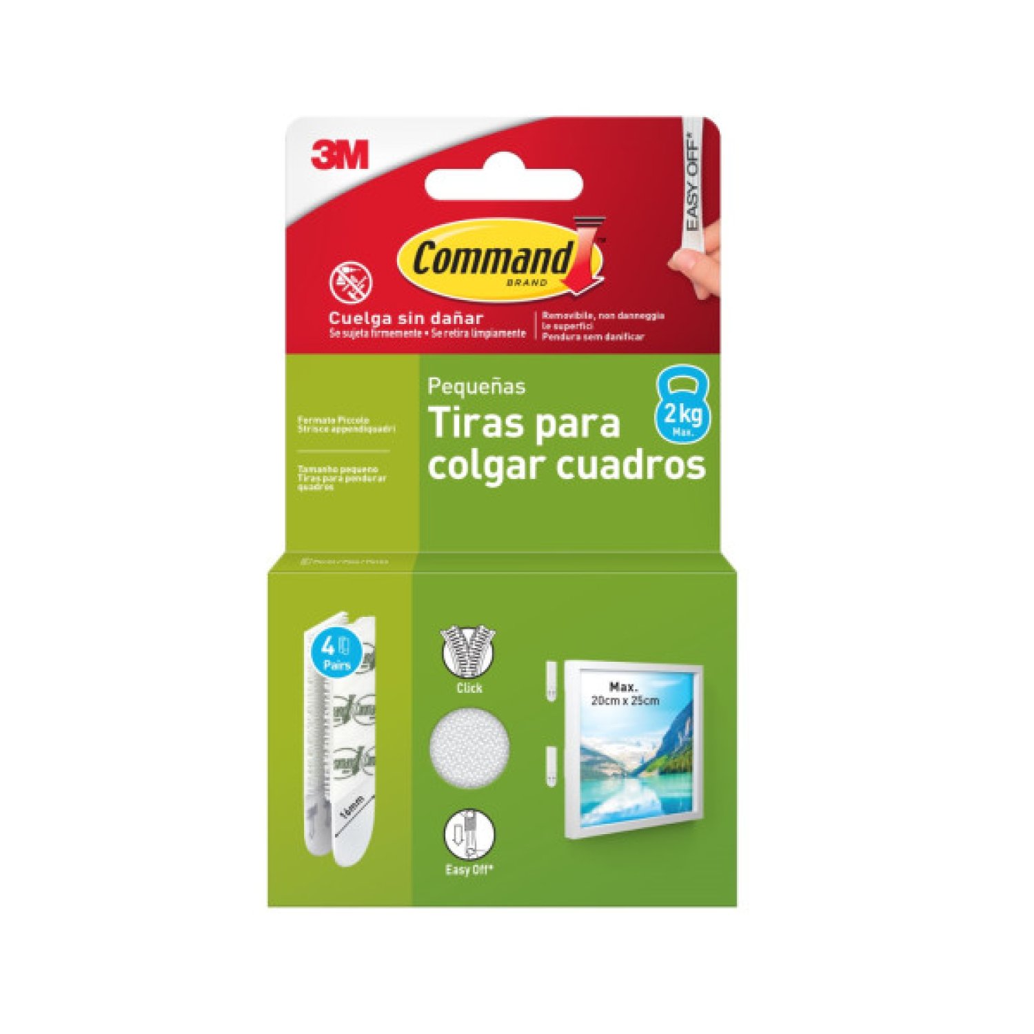 3M Command · Tiras Adhesivas · Hasta 1,8 kg · Pequeñas