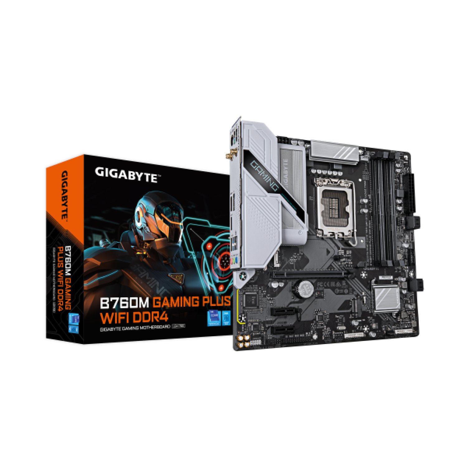 Gigabyte B760M Gaming Plus WiFi · Placa Base Socket LGA1700 · DDR4 · PCIe 4.0 · WiFi 6