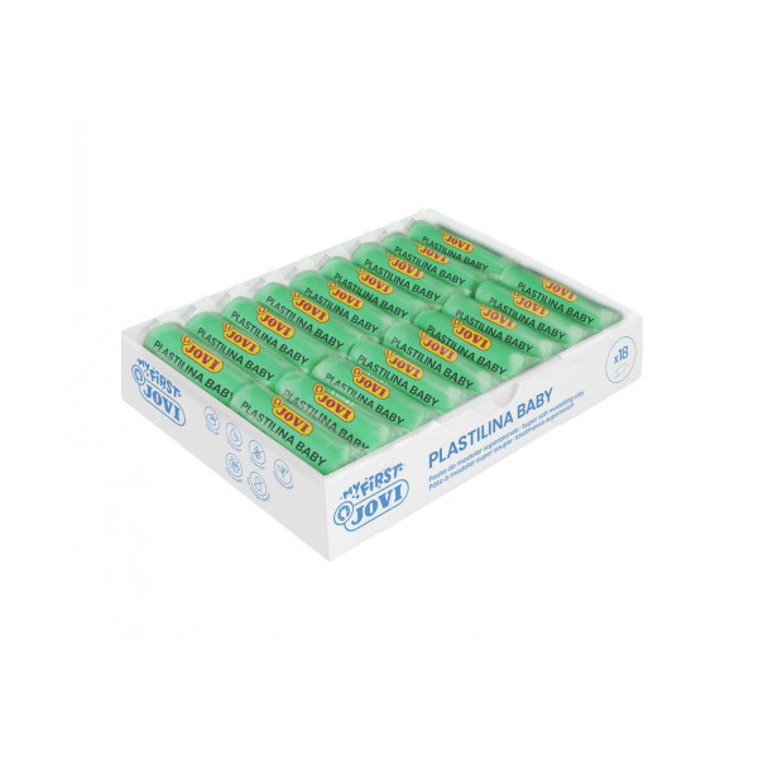 Jovi My First Plastilina · 18 Pastillas · 38g · Verde · Pasta Blanda Infantil
