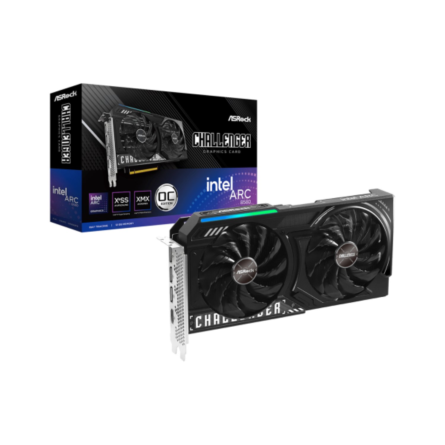 ASRock Arc A580 Challenger · 12GB GDDR6 · OC · Tarjeta Gráfica