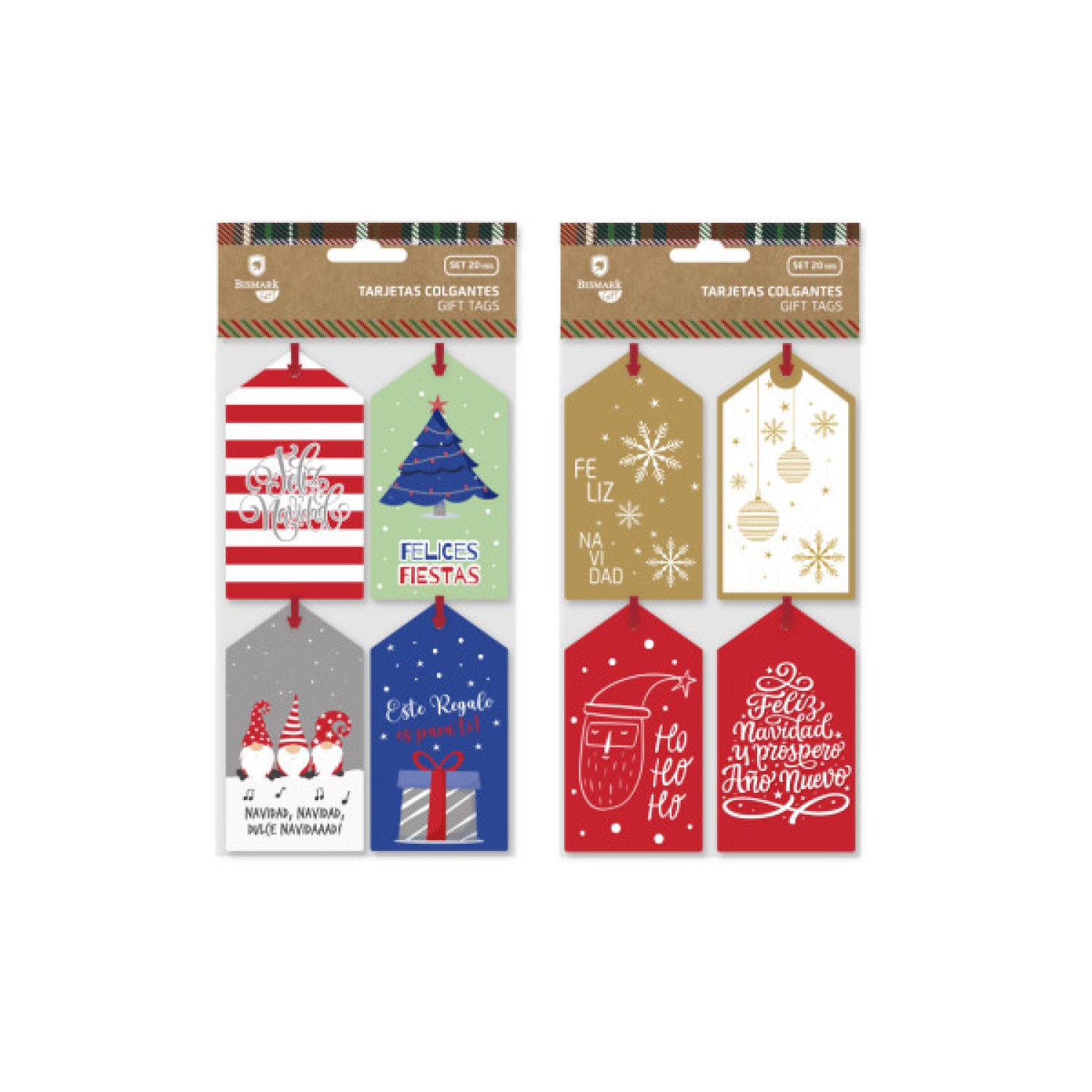 Bismark · Tarjetas Colgantes Navidad · 20 unidades