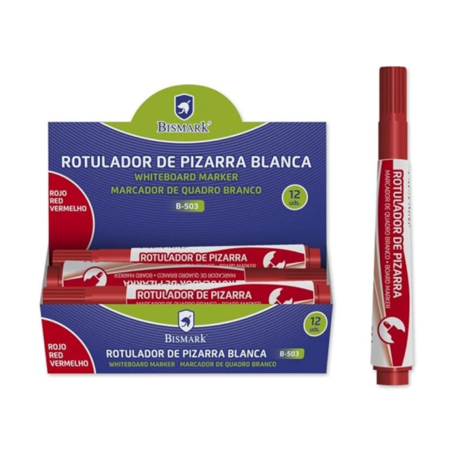 Bismark · Rotuladores de Pizarra Retráctiles · 3 Colores · Estuche