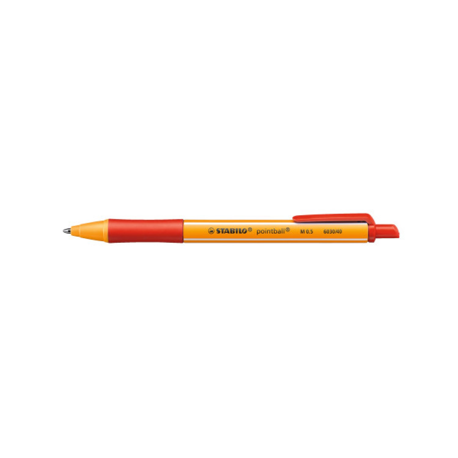 Stabilo Pointball · Bolígrafo Retráctil · Rojo · Punta Fina · 1 Pieza