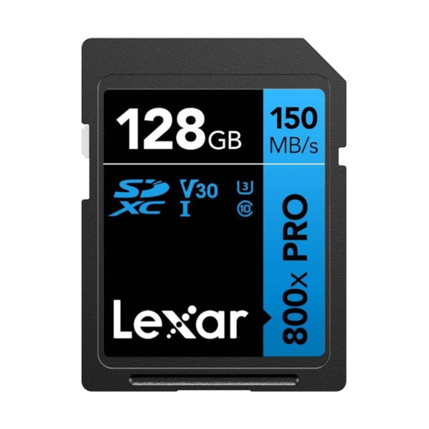 Lexar Professional 800x Pro · SDXC 128GB · UHS-I · 150MB/s Lectura · V30 U3