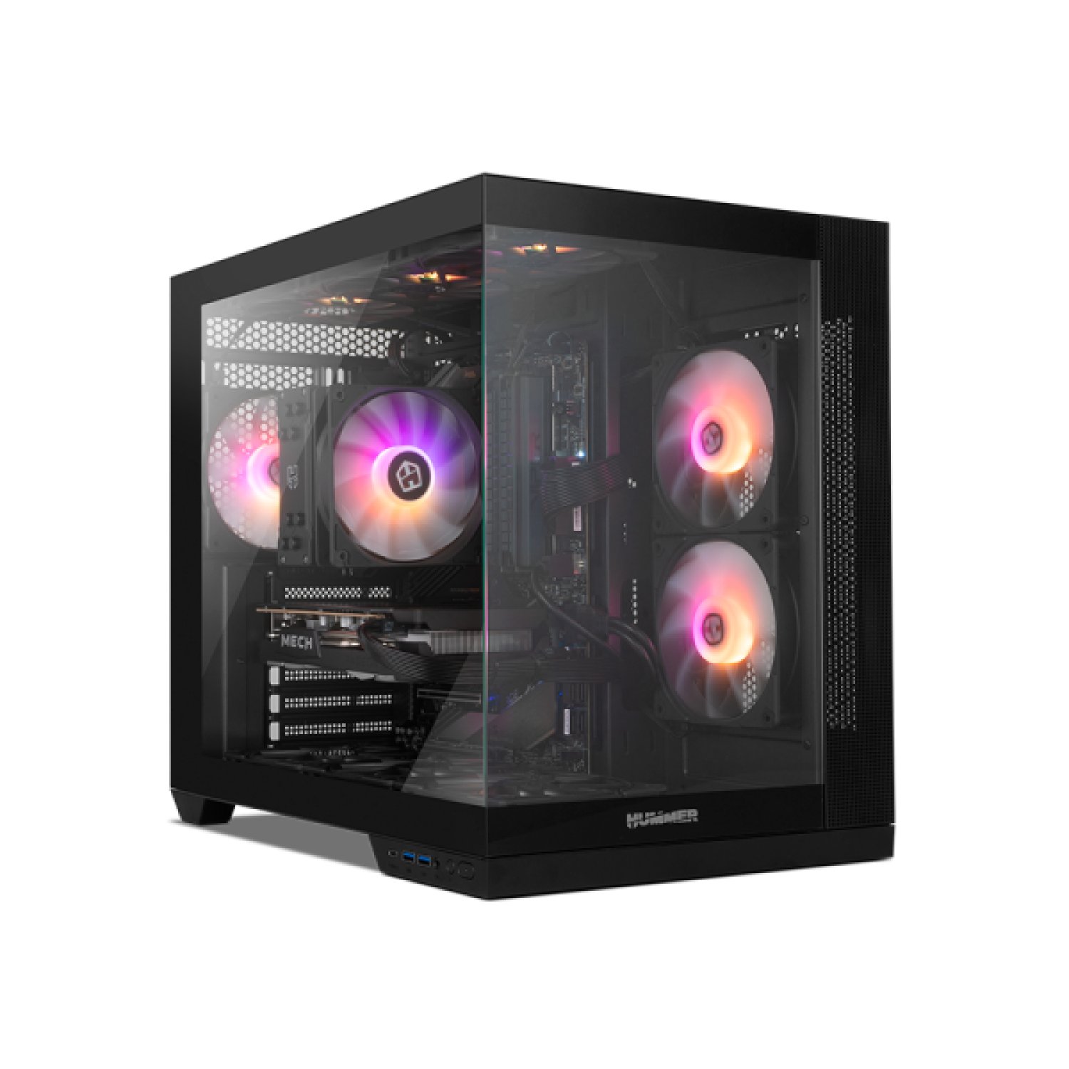 NOX Hummer Astra Neo · Caja Torre · USB 3.0 Type-C · Diseño Frameless Negro