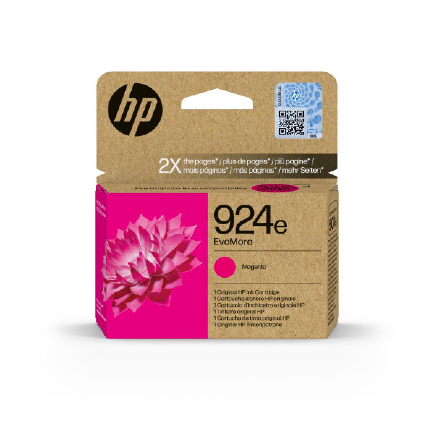 HP Cartucho Tinta Original 924e · Magenta · EvoMore
