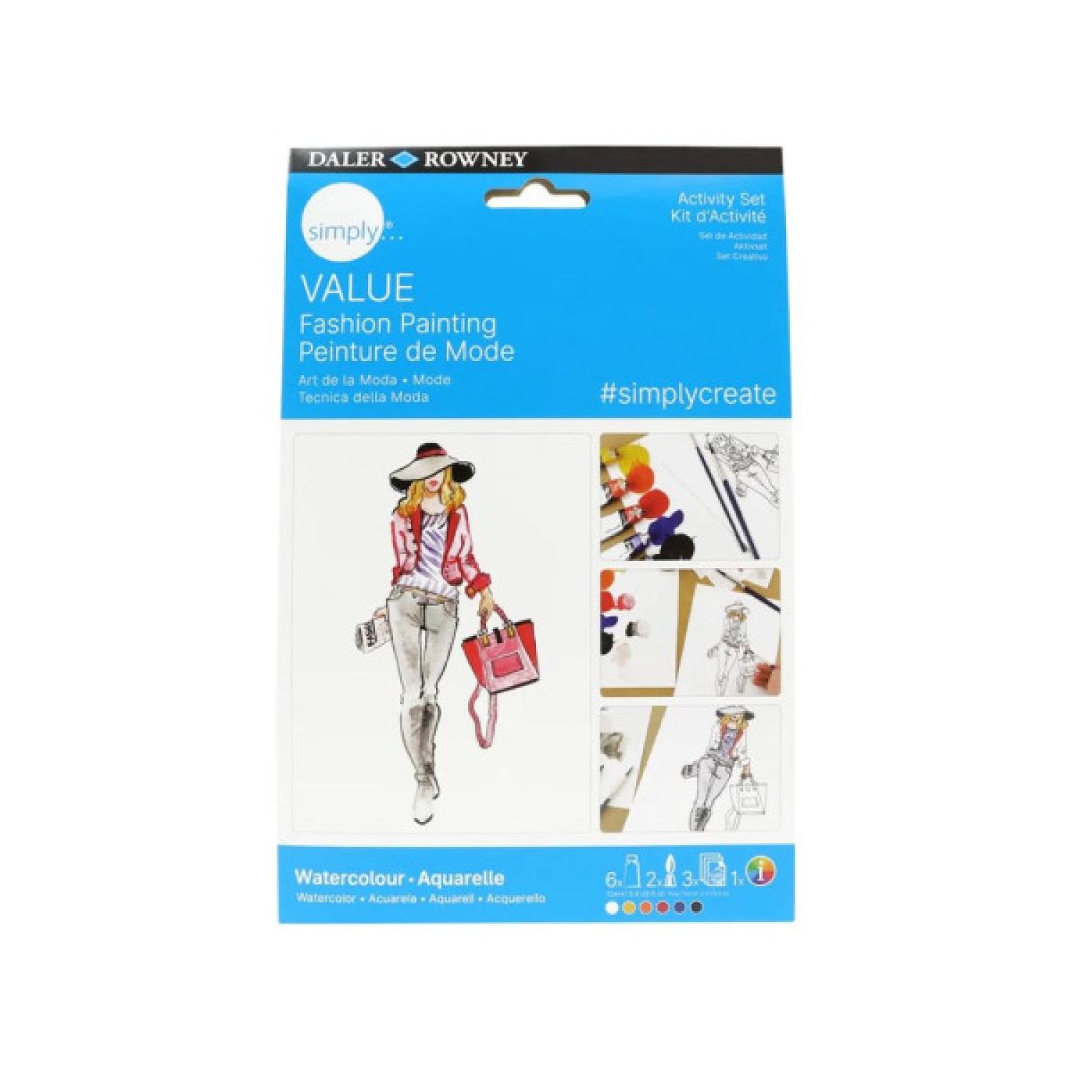 Daler Rowney · Set Acuarela · Diseño de Moda · 134 Colores