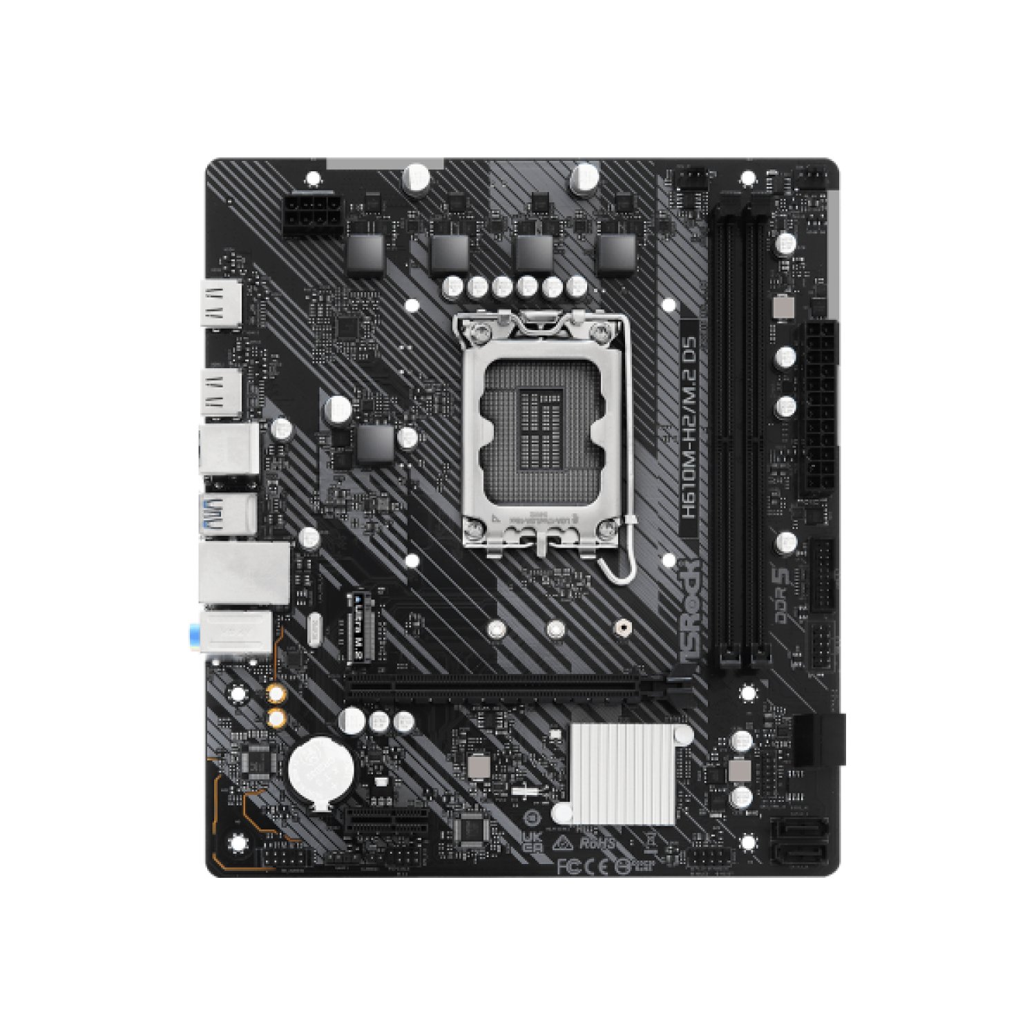 ASRock H610M-H2/M.2 D5 · Placa Base Intel H610 · LGA 1700 · Micro ATX · DDR5