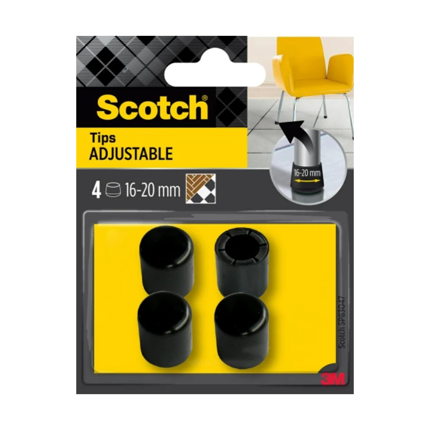 Scotch · Conteras Ajustables · Pack 4 Unidades · 16-20mm