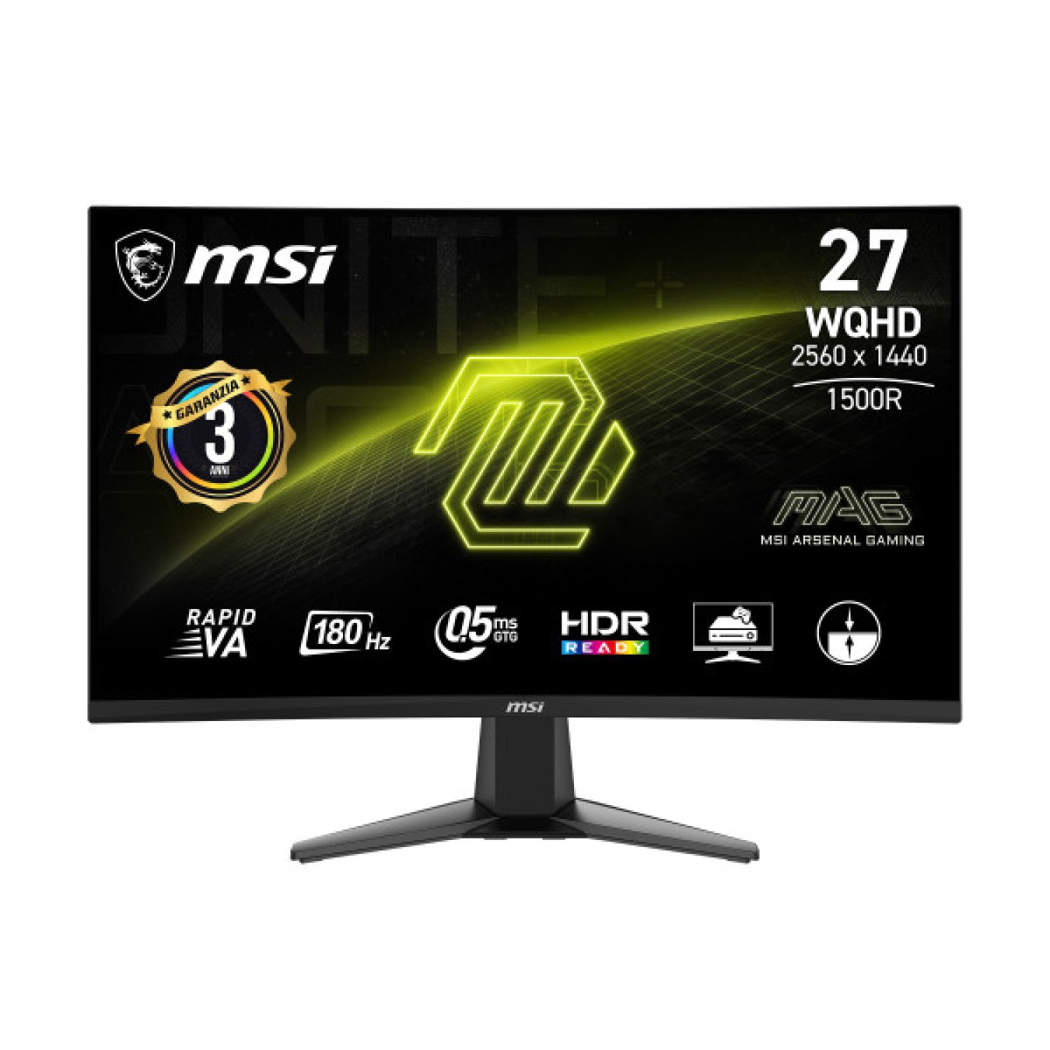 MSI MAG 27CQ6F · 27" · 2560x1440 QHD · Panel LCD · Monitores Gaming