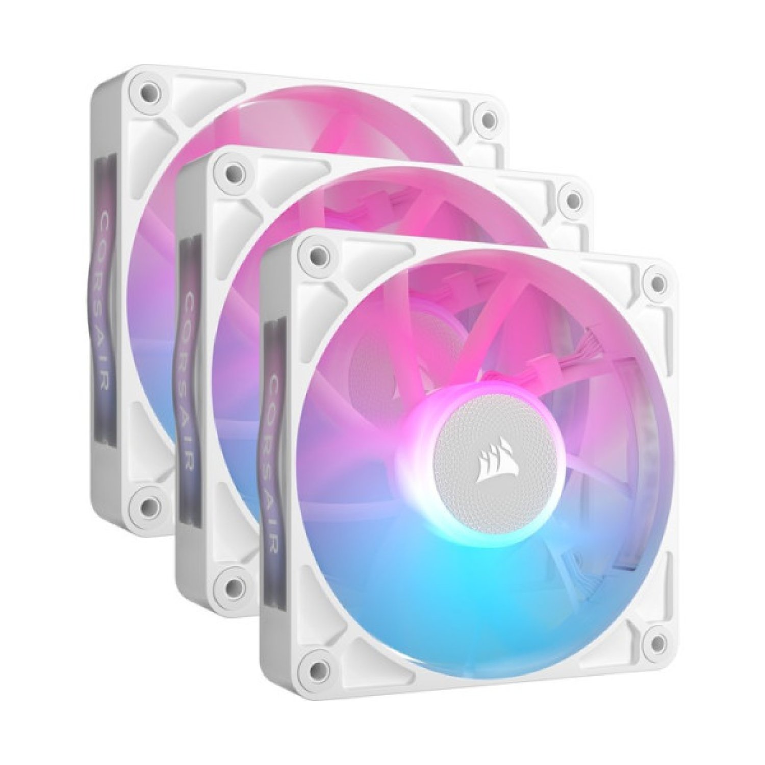 Corsair RX120 RGB · Ventilador Caja · iCUE Link · Triple Pack · Blanco