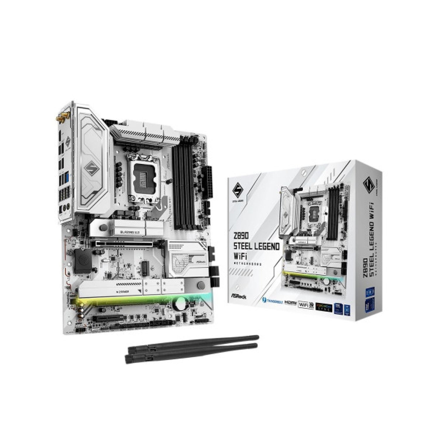 ASRock Z890 Steel Legend WiFi · Socket 1851 · 4 Ranuras DDR5 · WiFi · ATX