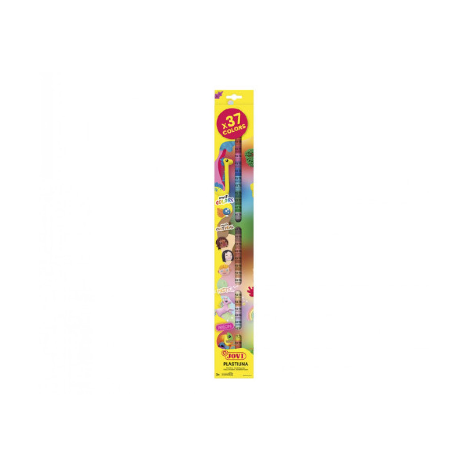 Jovi · Estuche de Plastilina · 37 Barras de 15g · Colores Surtidos