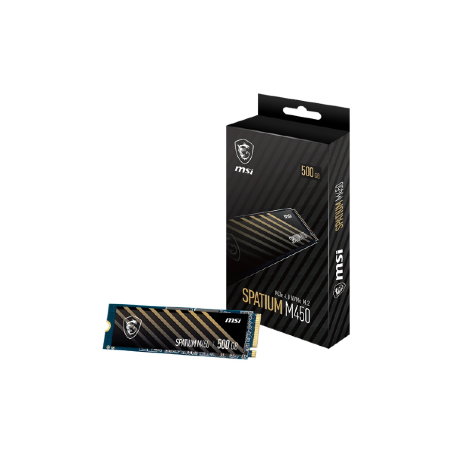 MSI Spatium M450 · SSD NVMe M.2 · PCIe 4.0 · 500GB · 3D NAND