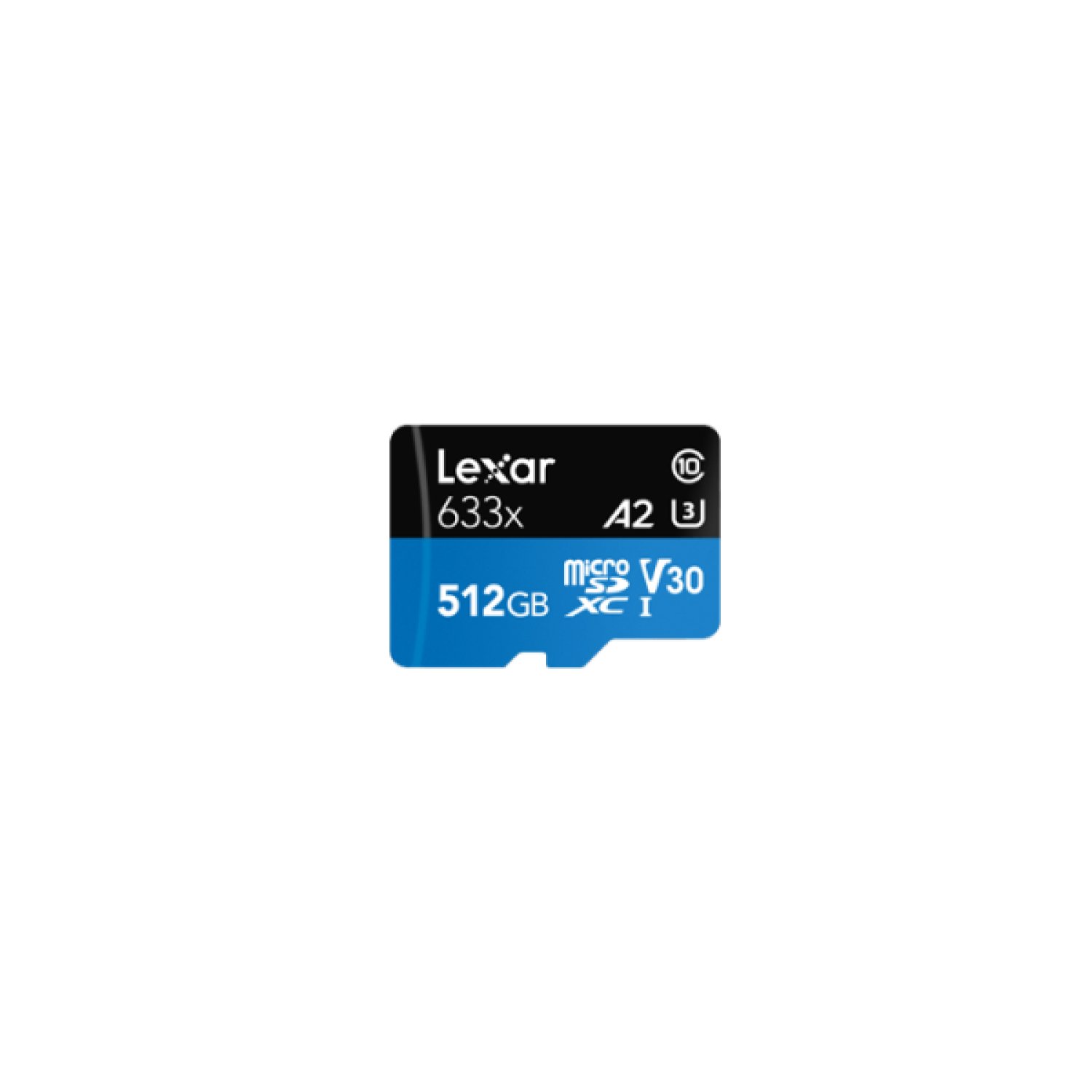 Lexar 633x · MicroSDXC · 512GB · UHS-I · Clase 10