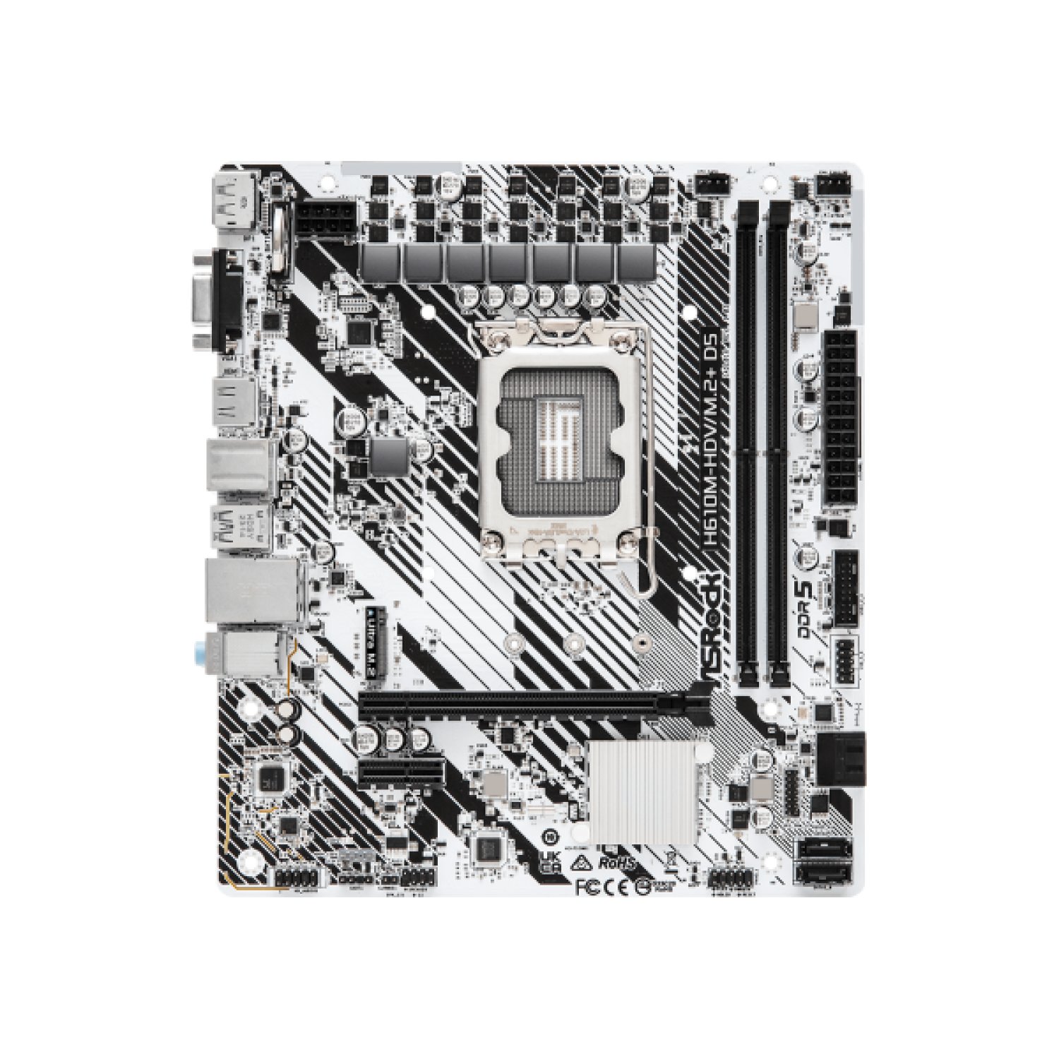 ASRock H610M-HDV/M.2+ · Intel H610 · LGA 1700 · Micro ATX · DDR5