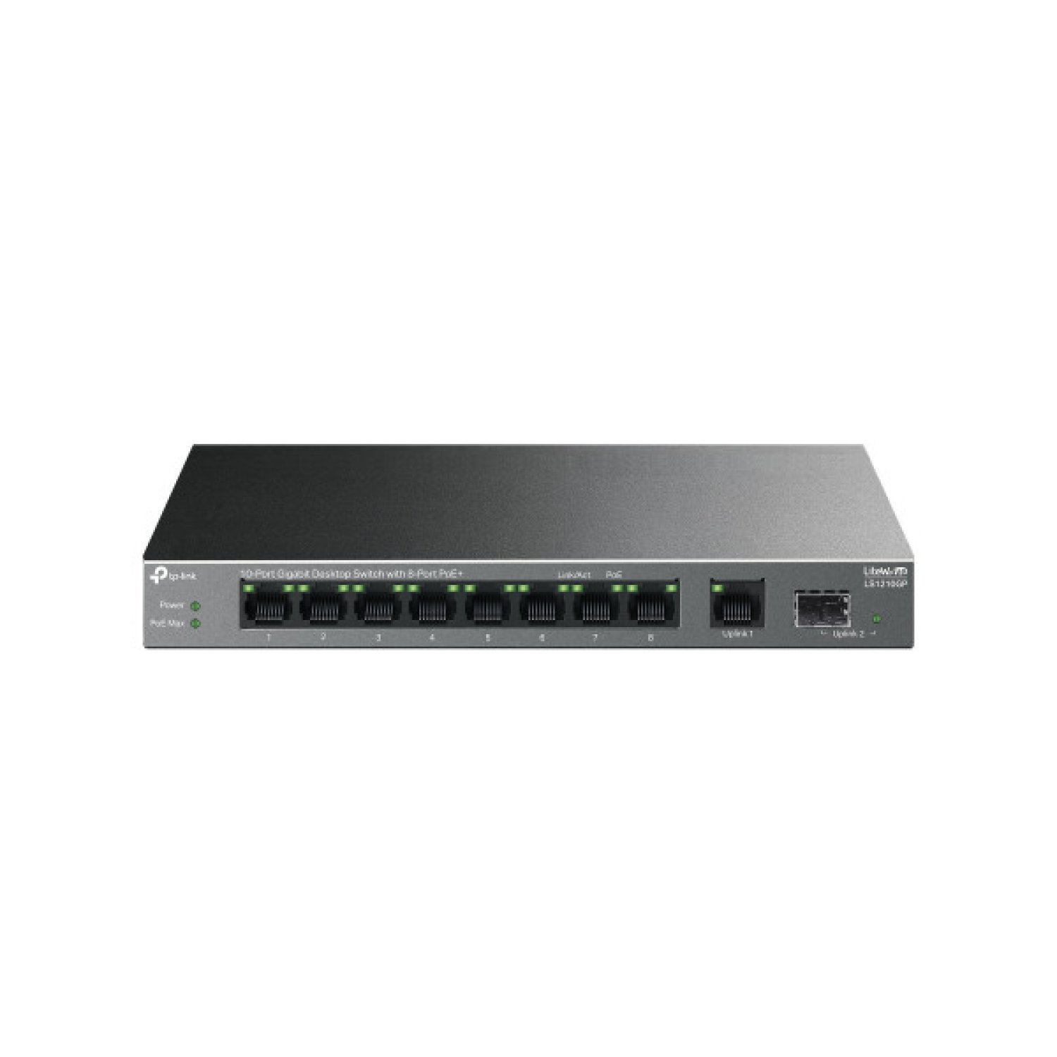 TP-Link LiteWave LS1210GP · Switch 12 Puertos Gigabit · PoE · No Administrado