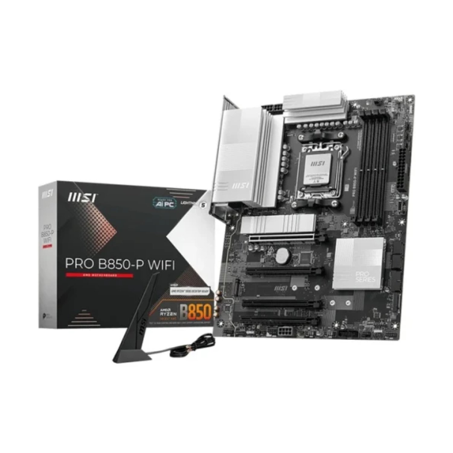 MSI PRO B850-P WIFI · AM5 · B850 · 4 DDR5 · WiFi · ATX