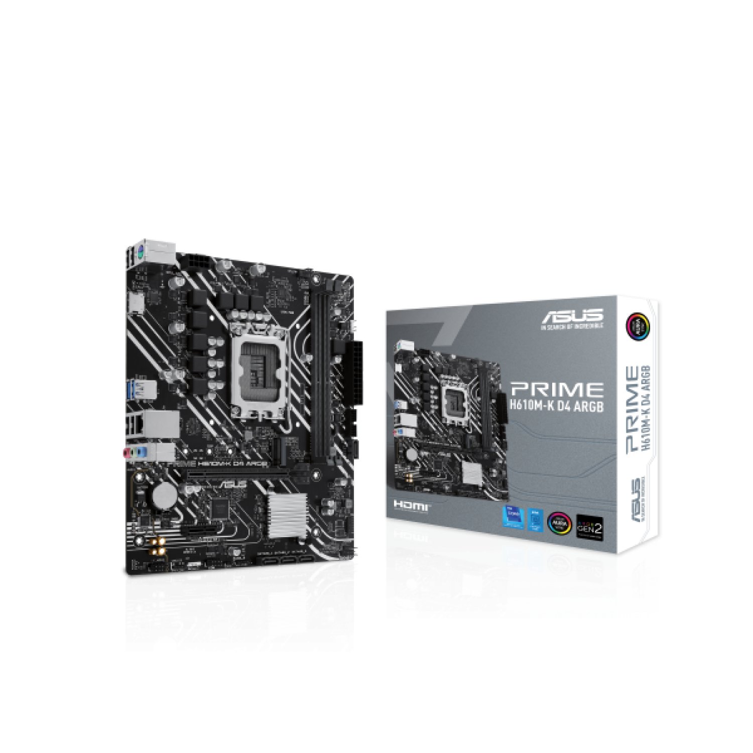 ASUS Prime H610M-K D4 · Placa Base micro ATX · Intel LGA 1700 · ARGB
