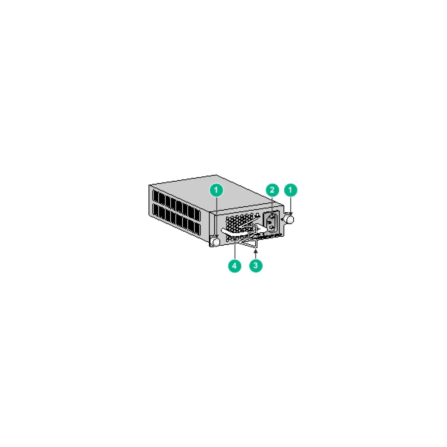 H3C · Fuente de Alimentación Modular · 75W AC · PSR75-12A-GL