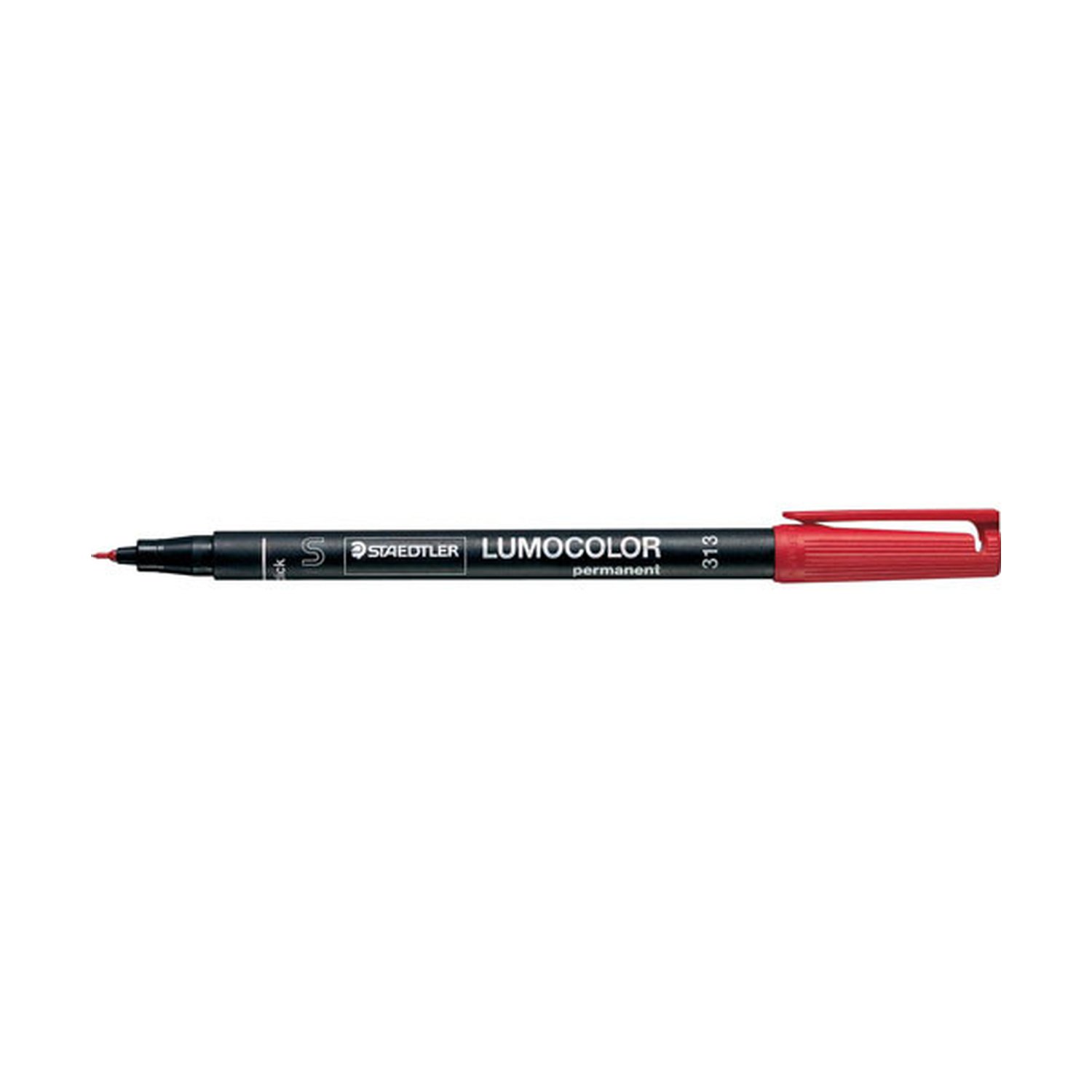 MARCADOR LUMOCOLOR PERMANENTE PUNTA SUPERFINA 0,4MM. ROJO STAEDTLER 313-2 (10 Uds)