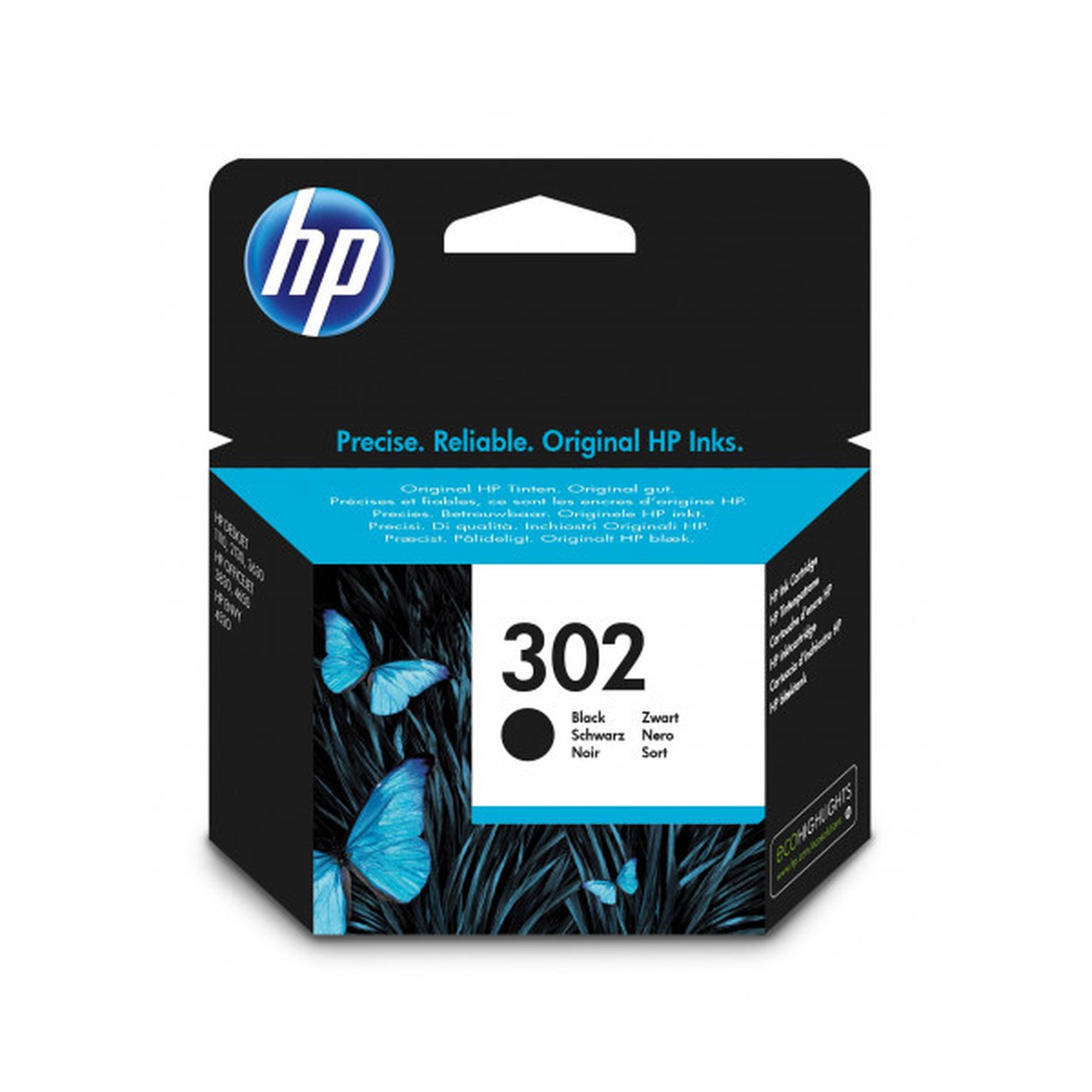 HP 302 CARTUCHO DE TINTA HP302 NEGRO (F6U66AE)