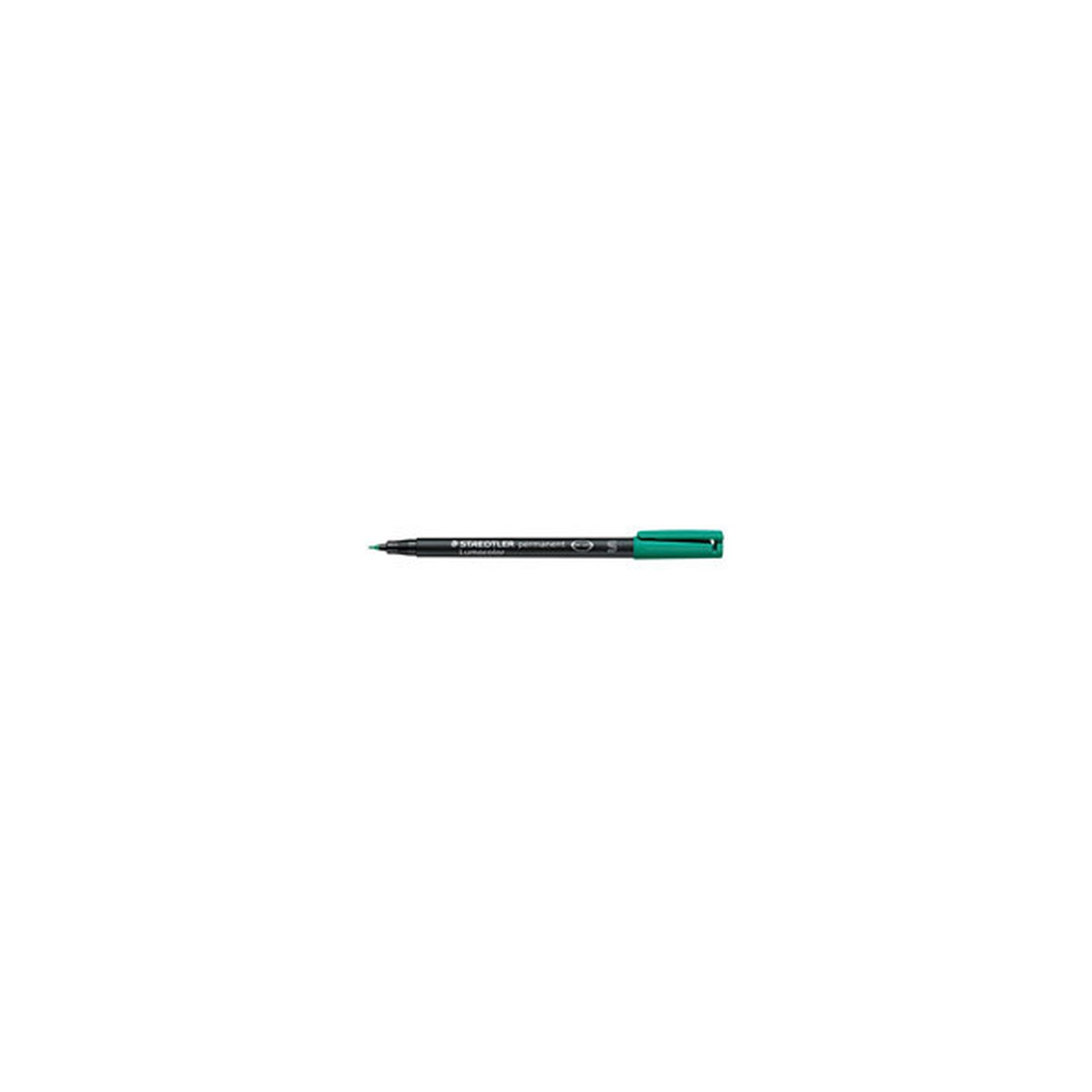 MARCADOR LUMOCOLOR PERMANENTE PUNTA SUPERFINA 0,4MM. VERDE STAEDTLER 313-5 (10 Uds)