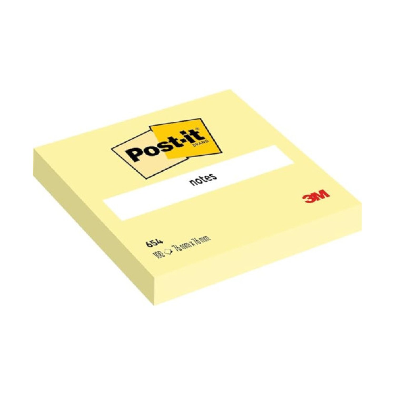 Post-it Z-Notes · 12 Blocs · 76x127mm · Amarillo Canary · 100 Hojas