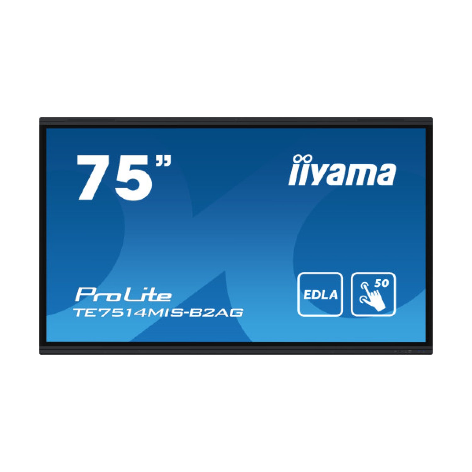 Iiyama · Monitor Interactivo 75" · 4K UHD · Android 13 · 3840x2160 · USB-C 100W · WiFi/BT