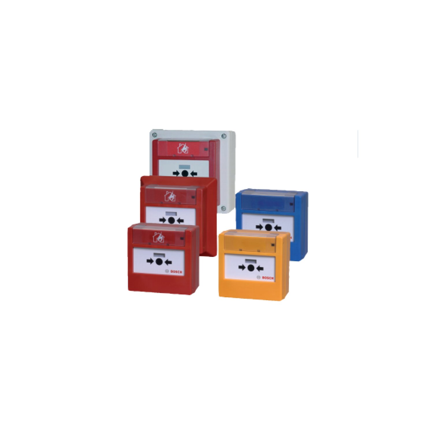 Bosch · Pulsador de Alarma Contra Incendios · Rojo · FMC-420RW