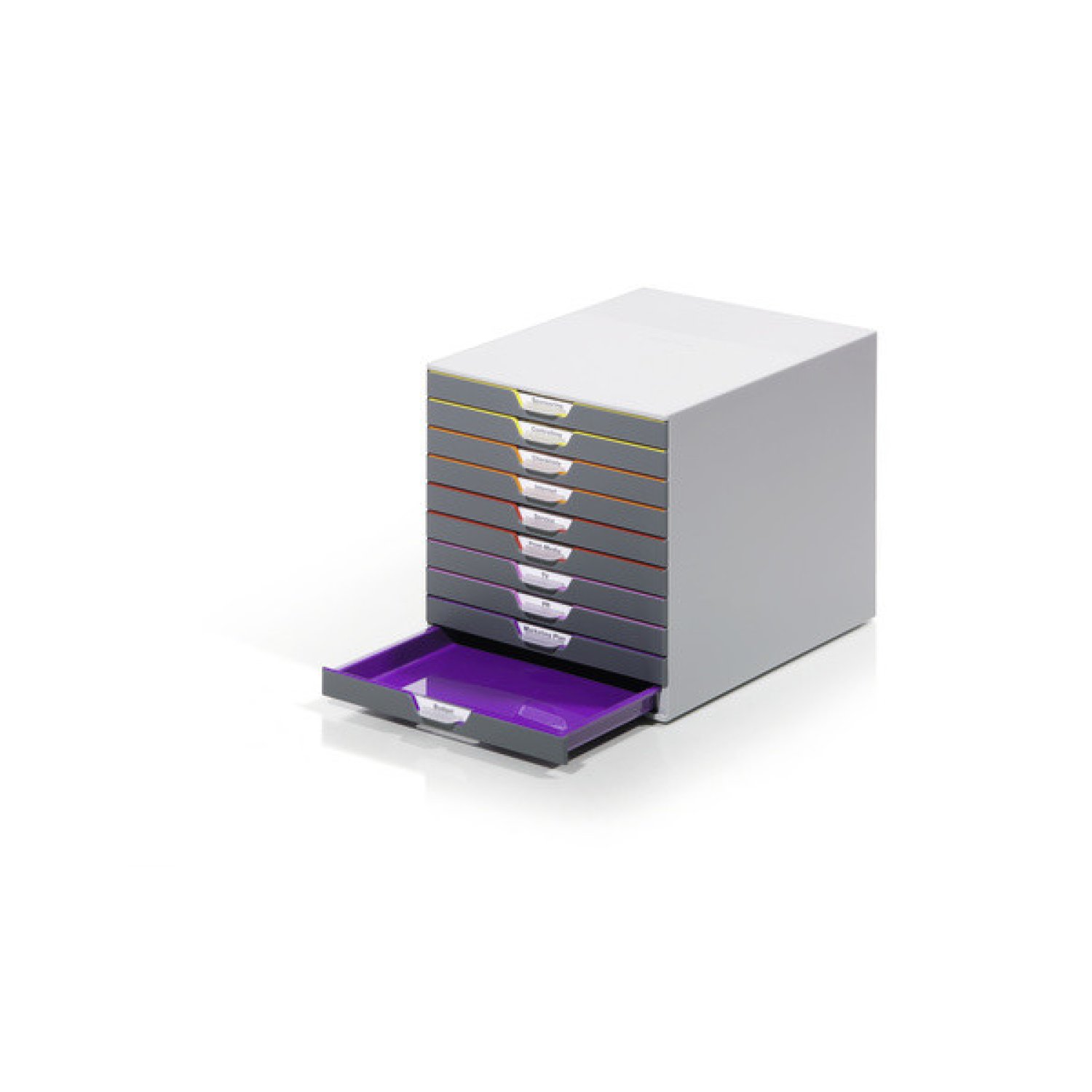 Durable Módulo 10 Cajones · Varicolor · Organizador de Escritorio