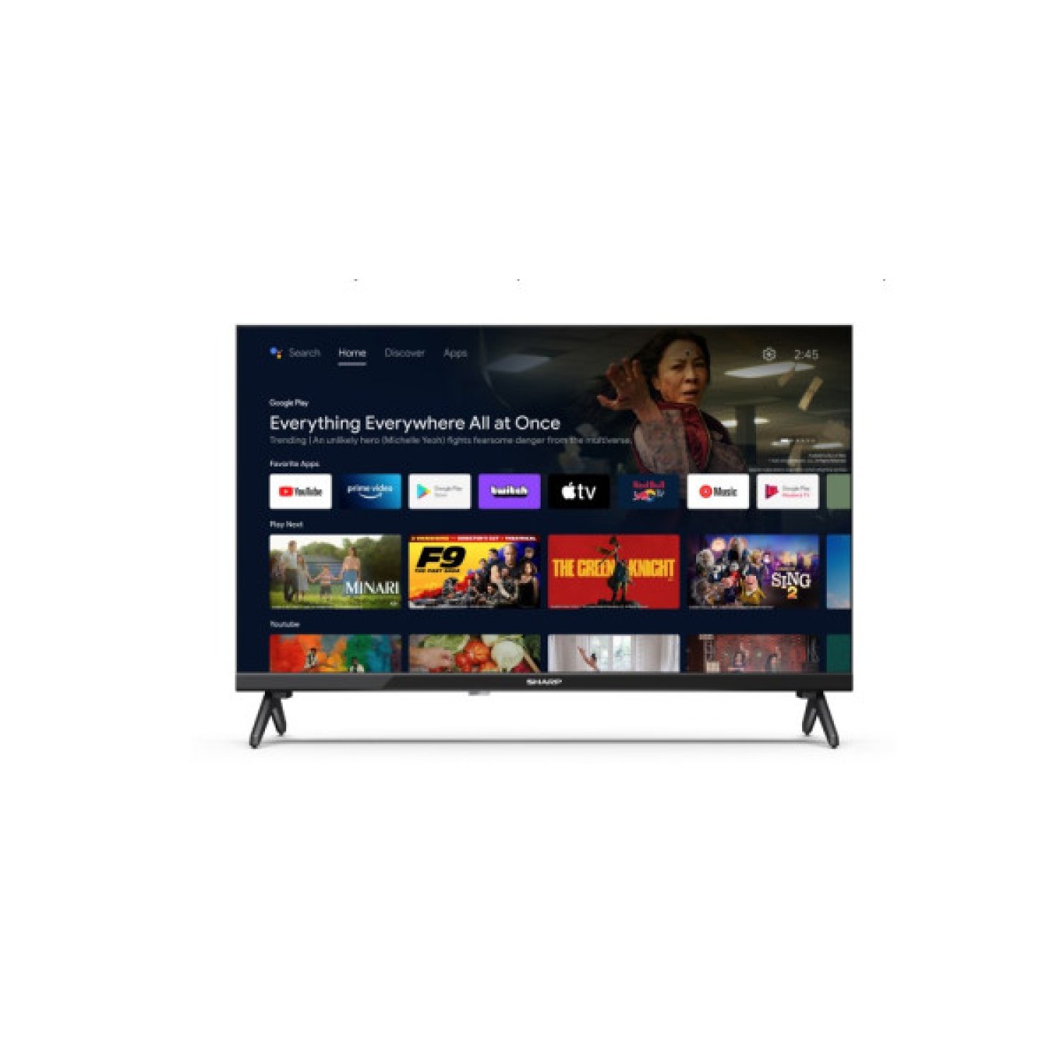 Sharp LED 24" · Smart Android TV 11 · HDMI · WiFi