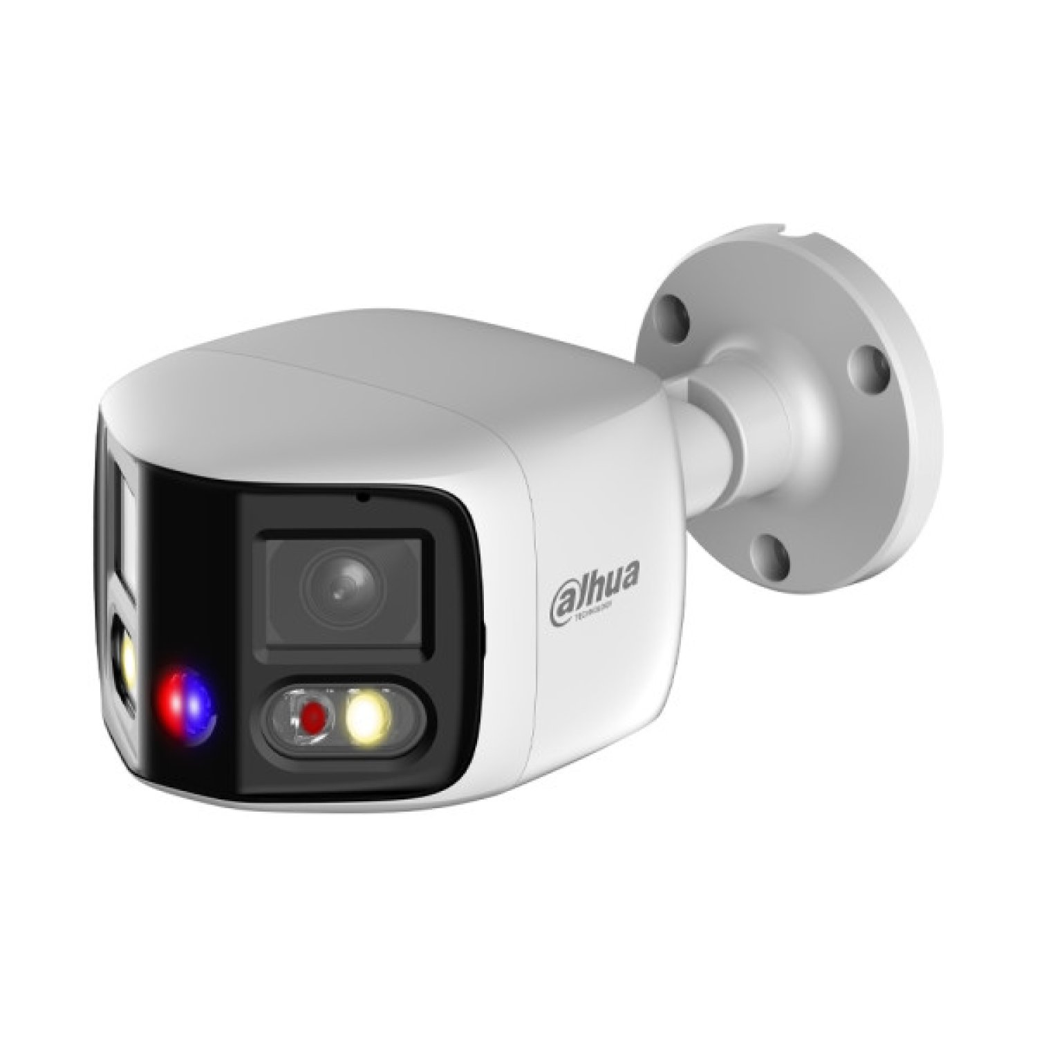 Dahua Cámara IP Bullet · 2x4MP Panorámica · WDR · IR + Luz Cálida · IP67 · 2,8mm · PoE