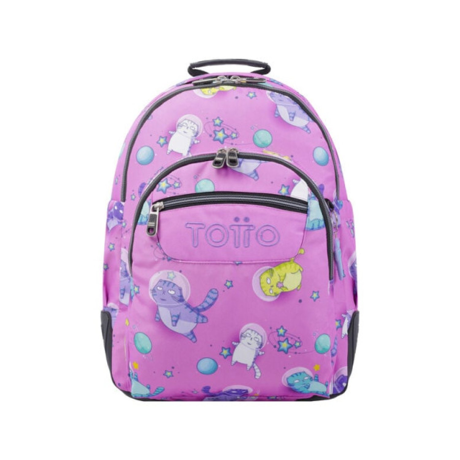 Totto · Mochila Escolar · Gatos Astronautas · Compartimento Portátil