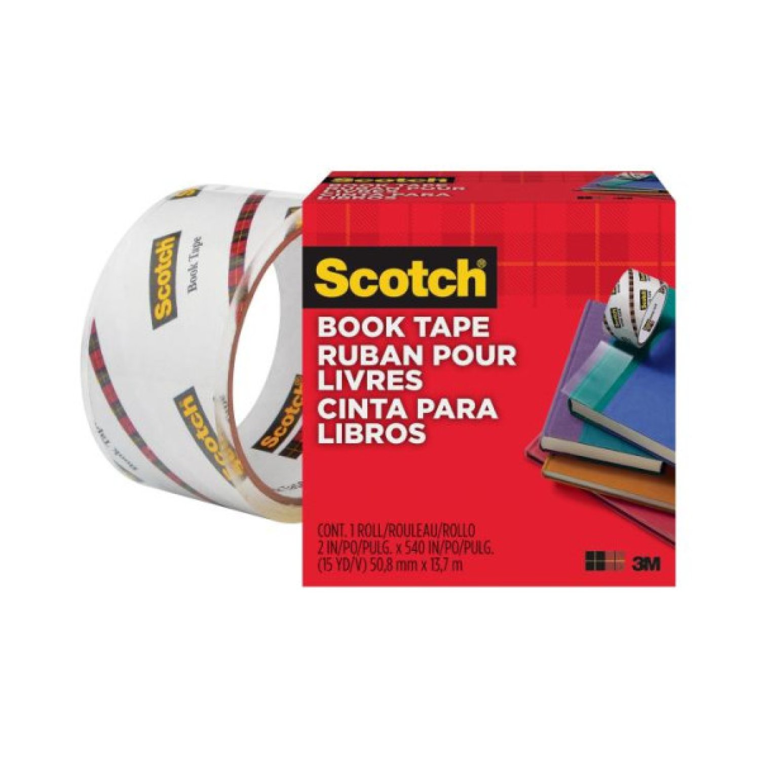 Scotch · Cinta Reparación de Libros · 50,8mm x 13,7m